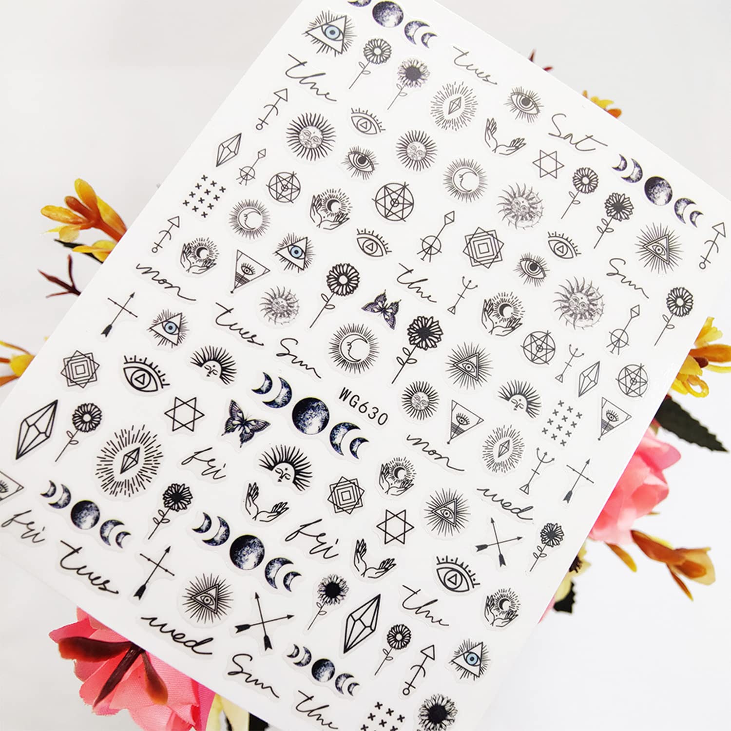3D Holographic Alien Nail Art Stickers - Astronaut, Earth, Moon, Star, UFO & Rocket Design - Self-Adhesive Nail Decals for Women & Girls - Perfect for Manicure, Party Nails, Halloween Costume & Space-Themed Nail Art Decorations