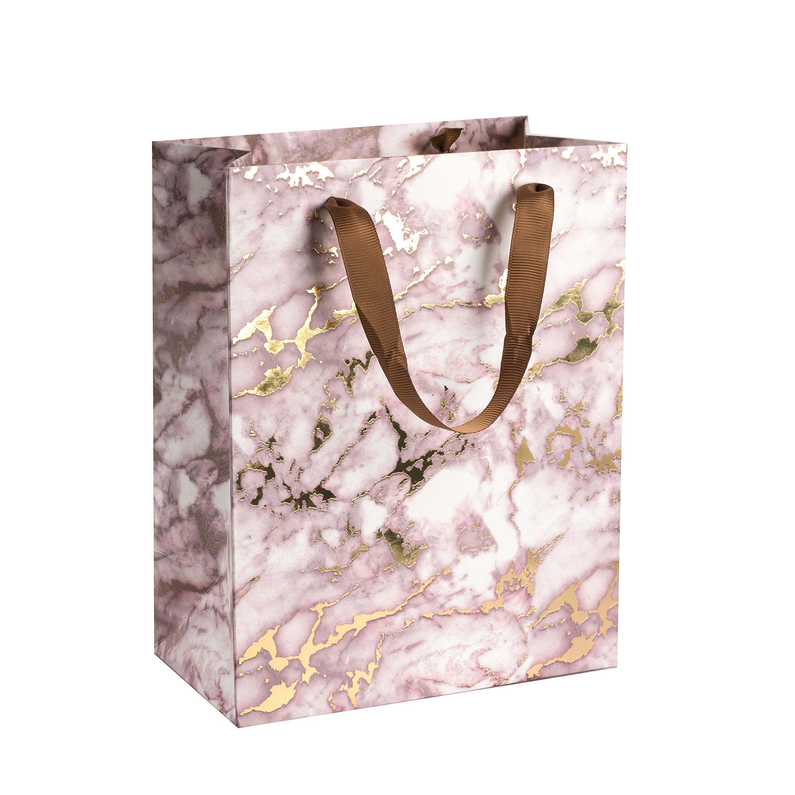 Elegant Marble Wedding Favor Bags - 12 Pack for Bridal Showers & Parties (9x7x4