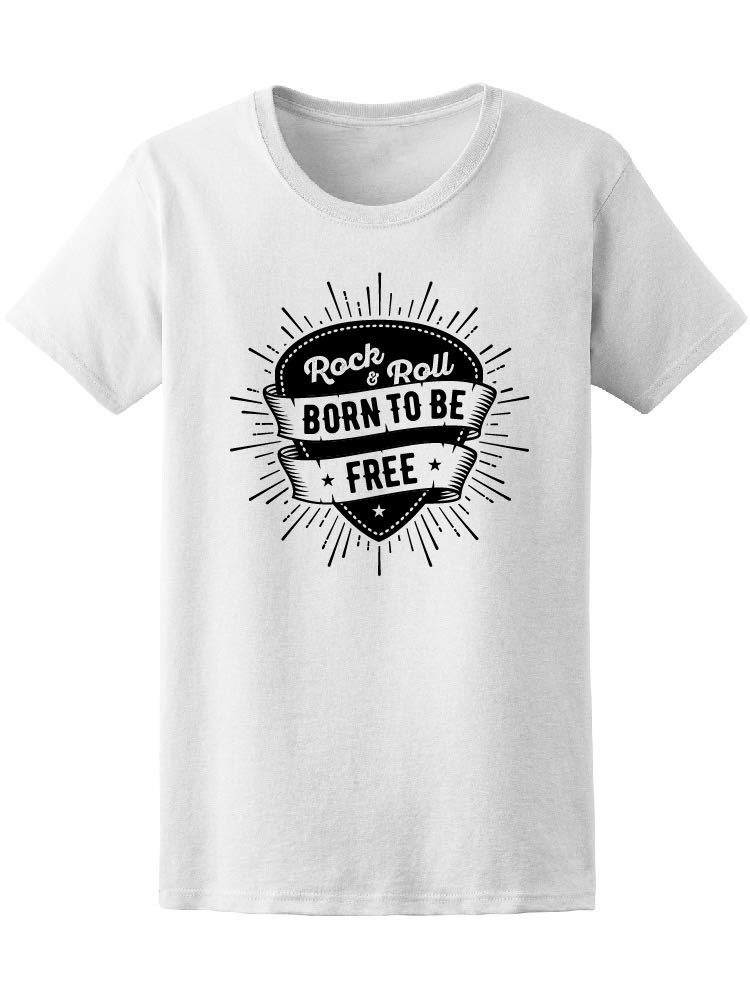 Rock And Roll Born To Be Free T-Shirt for Men | Vintage Band Graphic Tee | Casual Streetwear & Concert Outfit