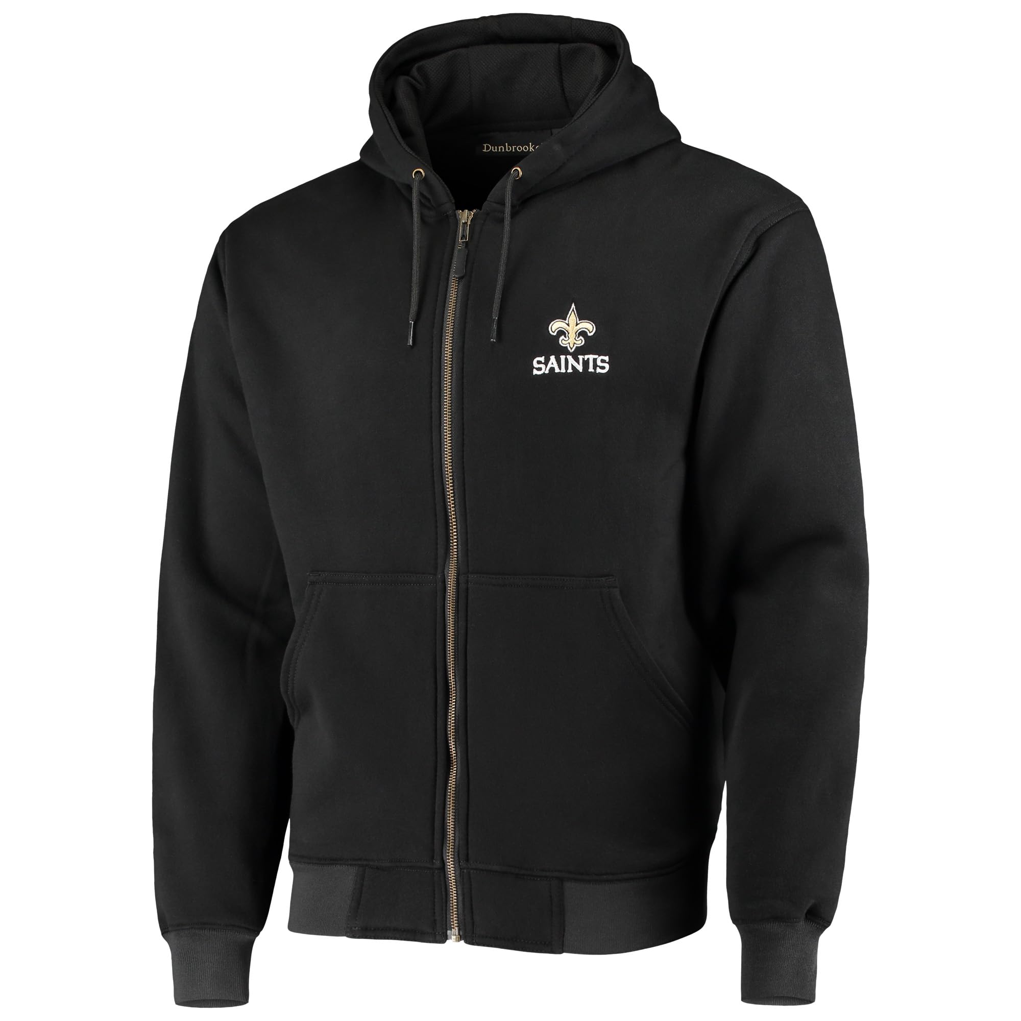 Dunbrooke NFL Craftsman Full Zip Thermal Hoodie for Men - Officially Licensed NFL Team Hooded Sweatshirt - Warm Fleece Lined Jacket for Football Fans, Game Day, and Outdoor Activities