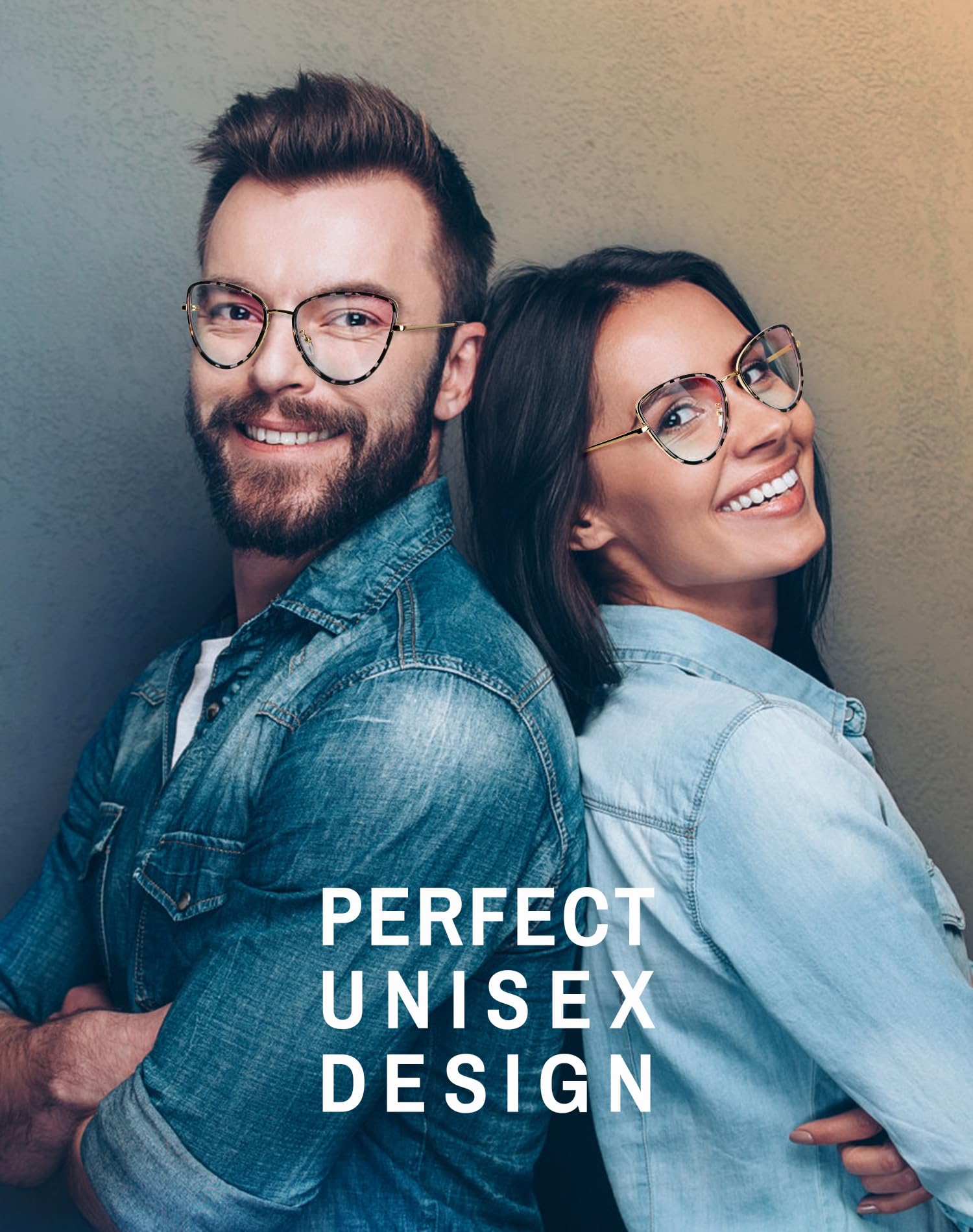 Blue Light Blocking Glasses for Women - Fashion Anti UV Computer Glasses to Reduce Digital Eye Strain - Leopard Print Frame for Work, Gaming & Screen Time