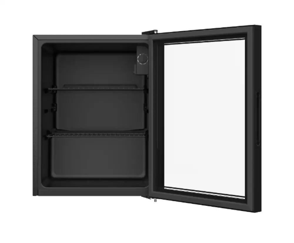 CHiQ CBC064BG 64L Black Beverage Cooler & Wine Fridge - Perfect for Home Bar, Kitchen, Office, and Party Drinks Storage