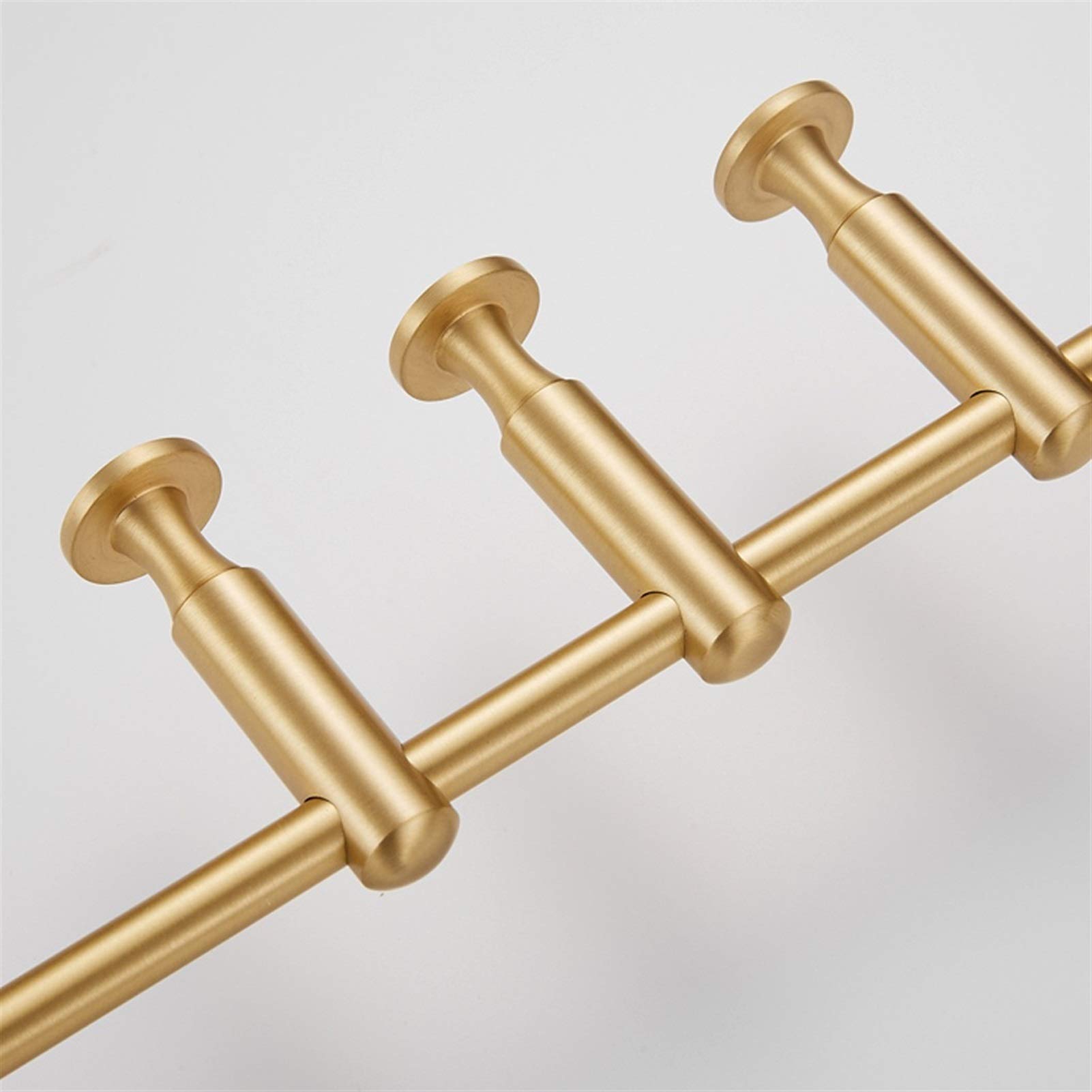 Premium Rotatable Brass Coat Rack - Wall Mounted Light Luxury Clothes Hook for Bedroom & Living Room | Space-Saving Entryway Organizer for Hats, Coats & Jackets (Perfect for Small Apartments & Modern Home Decor)