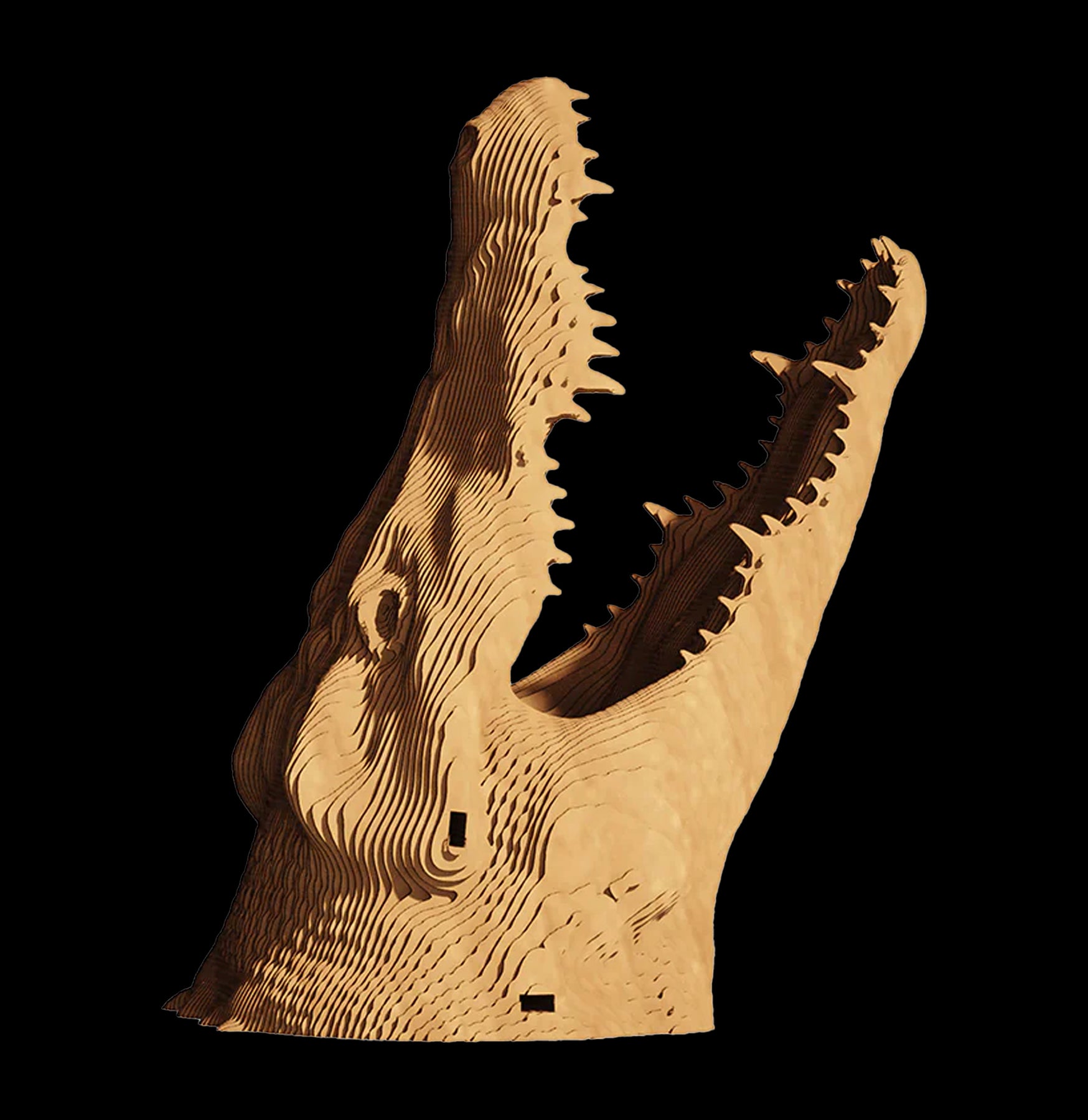 3D Crocodile Puzzle for Adults & Kids - Challenging DIY Animal Model Kit for Home Decoration & Educational Fun - Perfect for Family Bonding & STEM Learning Activities