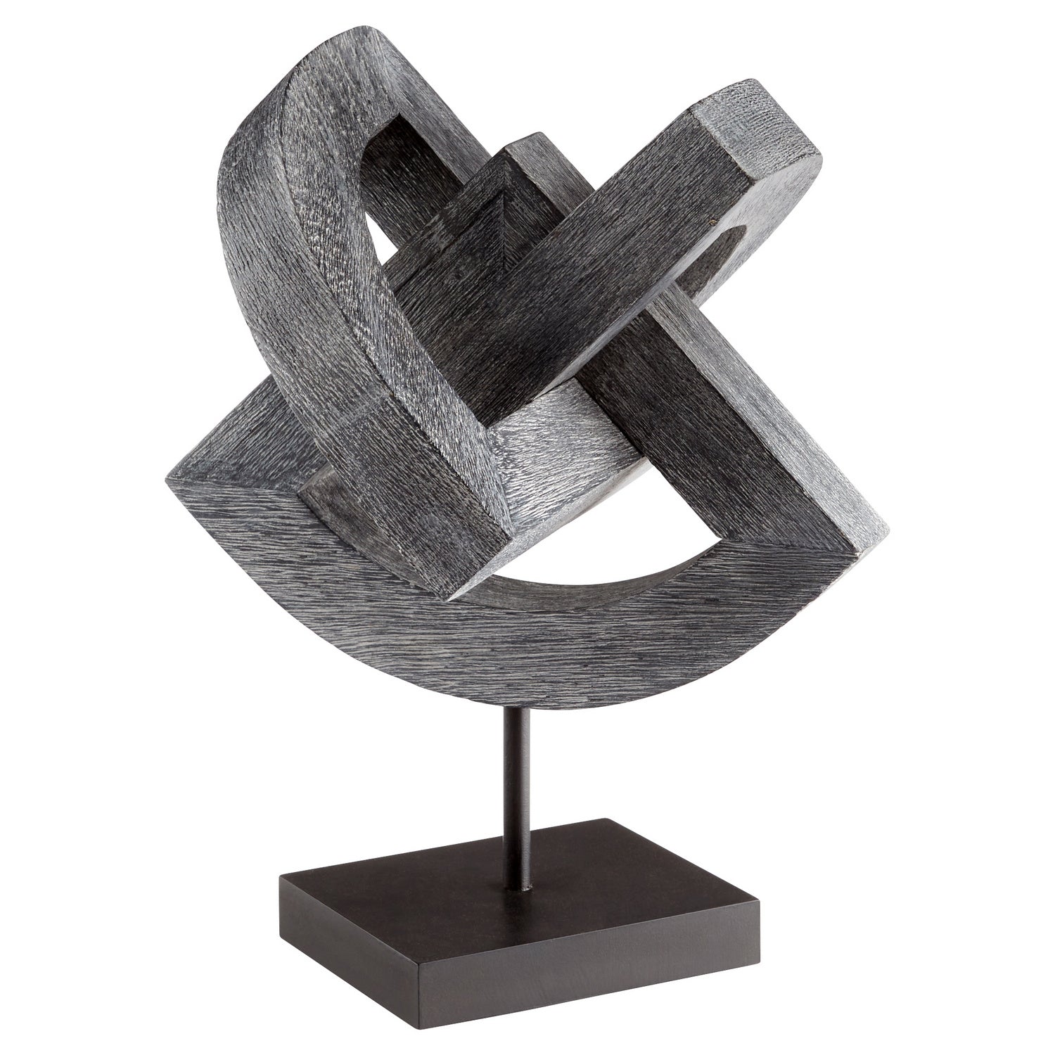 Cyan Design 11172 Gali Sculpture #3 - Weathered Grey Finish | Modern Home Decor, Office Accent, Garden Art Statue