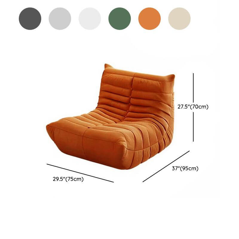 Soft Microfiber Striped Sponge Bean Bag Lounger Chair - Comfortable & Stylish Seating for Women 35-40 - Perfect for Living Room, Bedroom or Dorm Relaxation