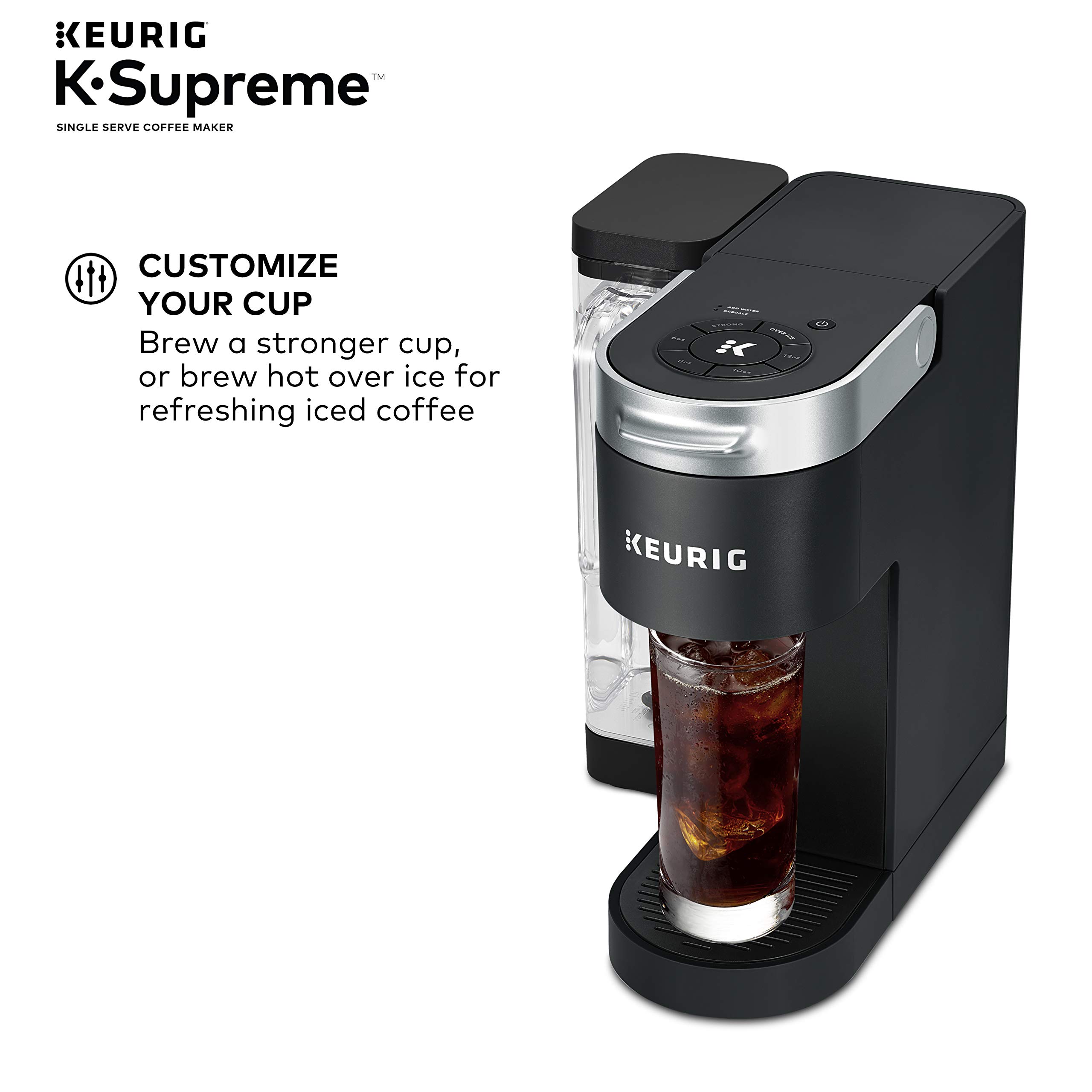 Keurig K-Supreme Single-Serve Coffee Maker with Green Mountain Coffee Roasters Variety Pack (40 Pods) - Perfect for Home, Office & Breakfast Brewing