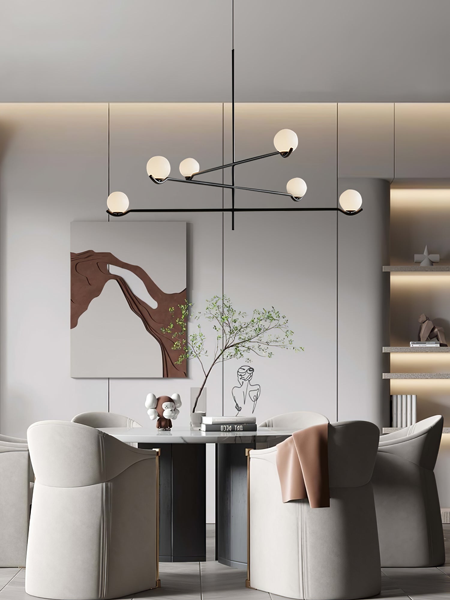 Elegant Doris Crystal Chandelier - Modern Ceiling Light Fixture for Dining Room, Living Room & Bedroom | Perfect for Home Decor & Wedding Events