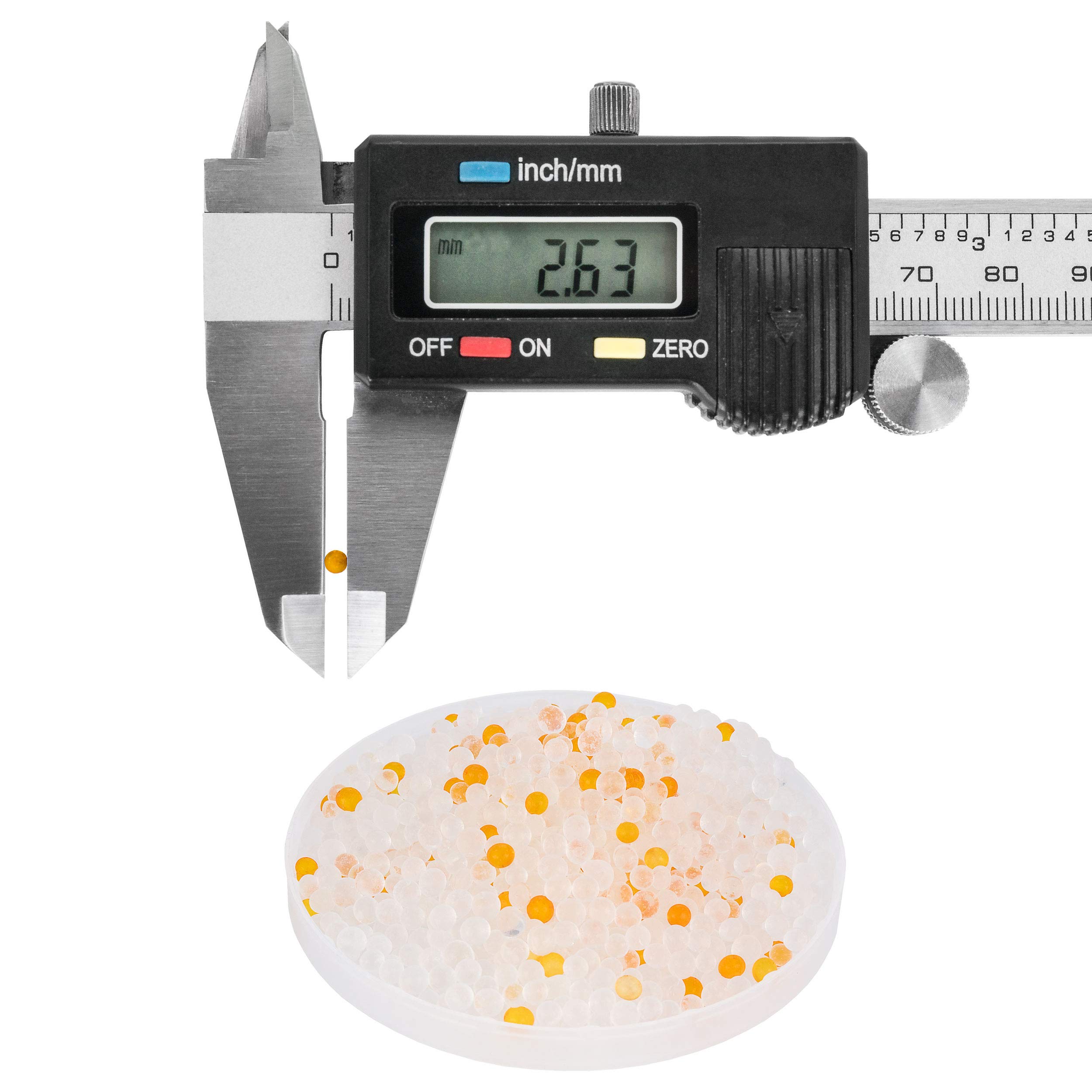 Premium Silica Gel Flower Drying Crystals - Fast Drying & Preserving Flowers, Wedding Bouquets, DIY Crafts - 1.5lb White & Orange Silica Beads (Pack of 2) - Perfect for Floral Arrangements, Pressed Flowers & Keepsakes