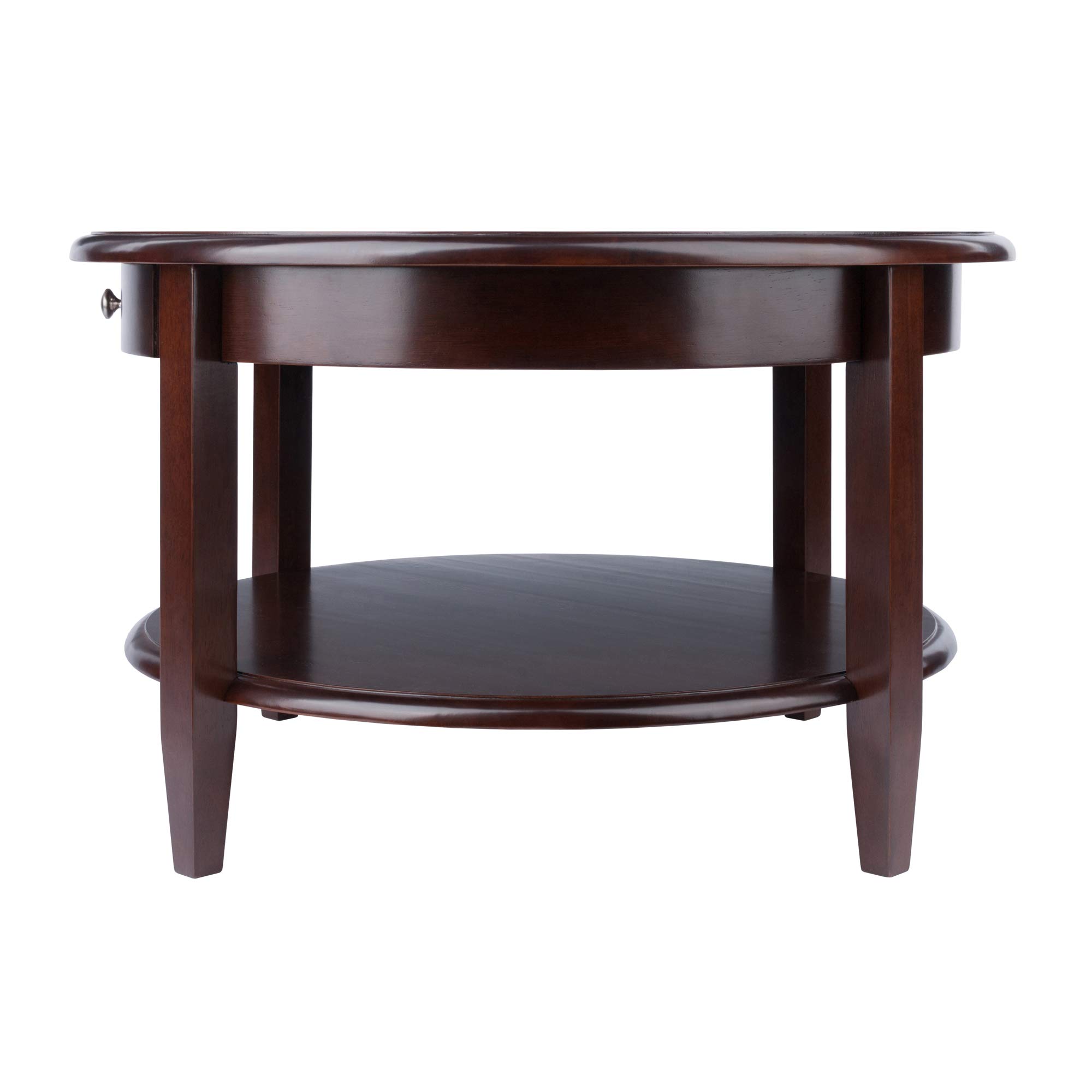 Winsome Wood Concord Side Table - Antique Walnut Finish - Small Accent Table for Living Room, Bedroom, or Office Decor