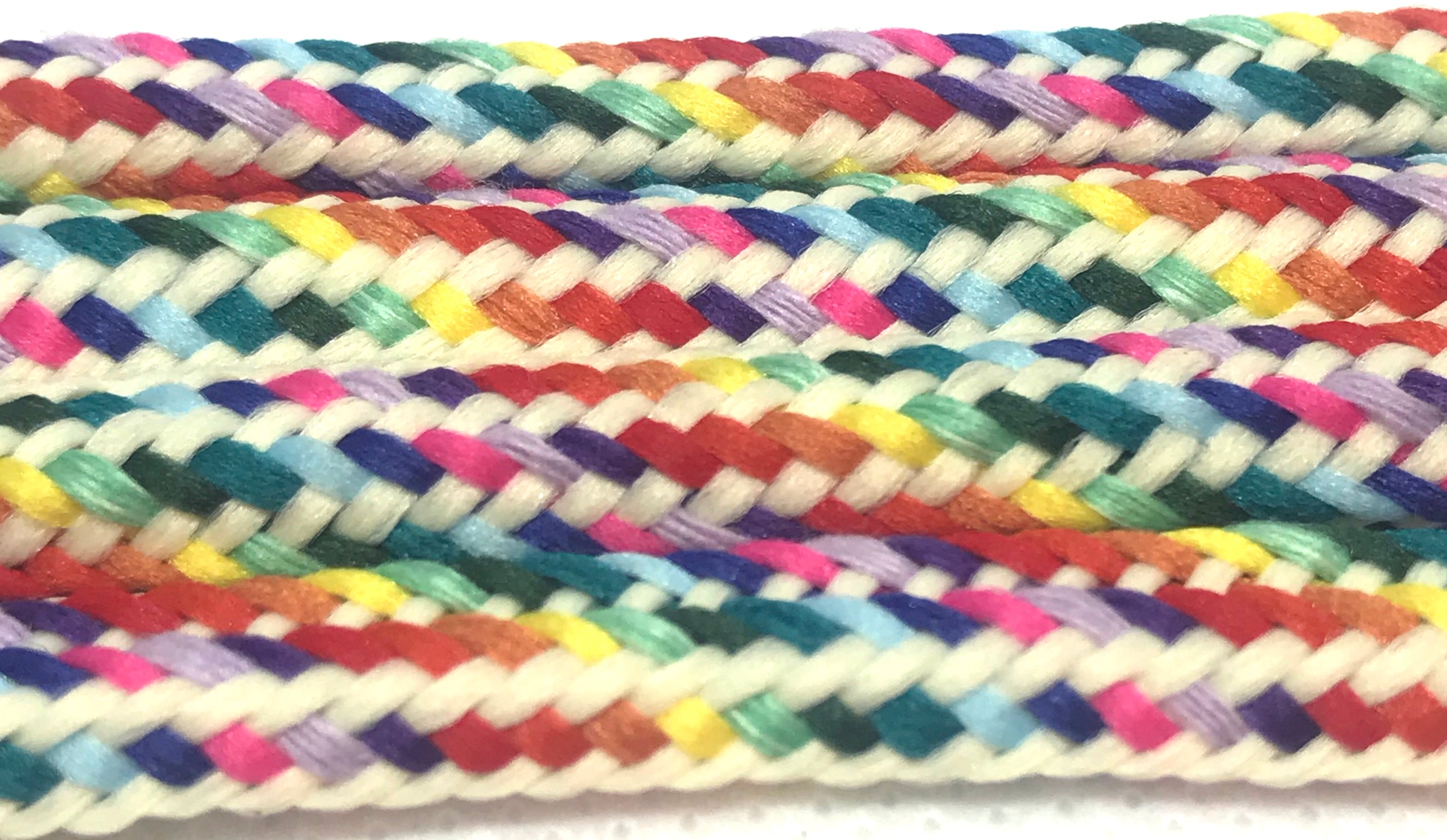 Vibrant Hybrid Rainbow Shoelaces - Colorful Reflective Shoe Laces for Running, Walking & Fashion - Perfect for Sneakers, Athletic Shoes & Casual Wear