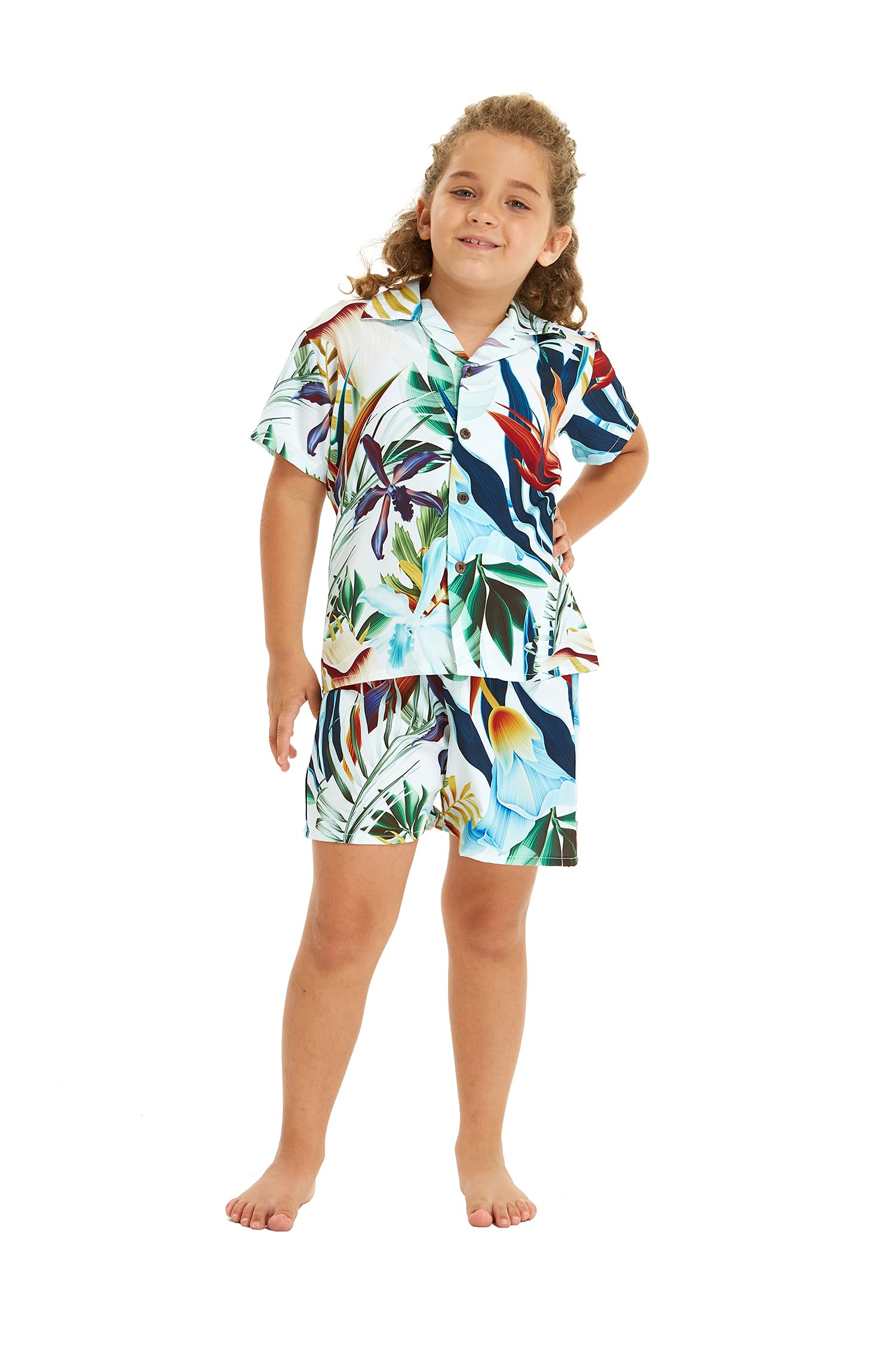 Hawaiian Luau Outfits for Family - Matching Tropical Shirts for Men, Women, Boys & Girls | Perfect for Beach Vacations, Summer Parties & Hawaiian Themed Events