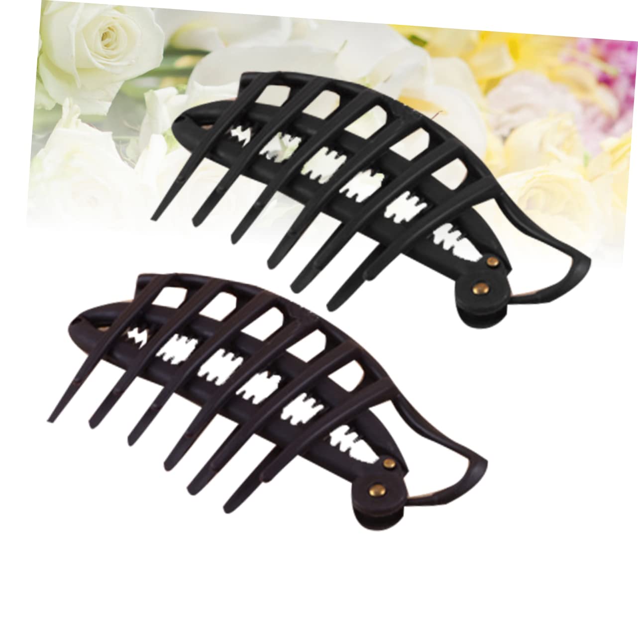 FOMIYES Hair Bun Maker Set of 2 - Hair Styling Disk & Ball Fork for Women & Girls - Perfect for Updos, Ponytails & Special Occasions