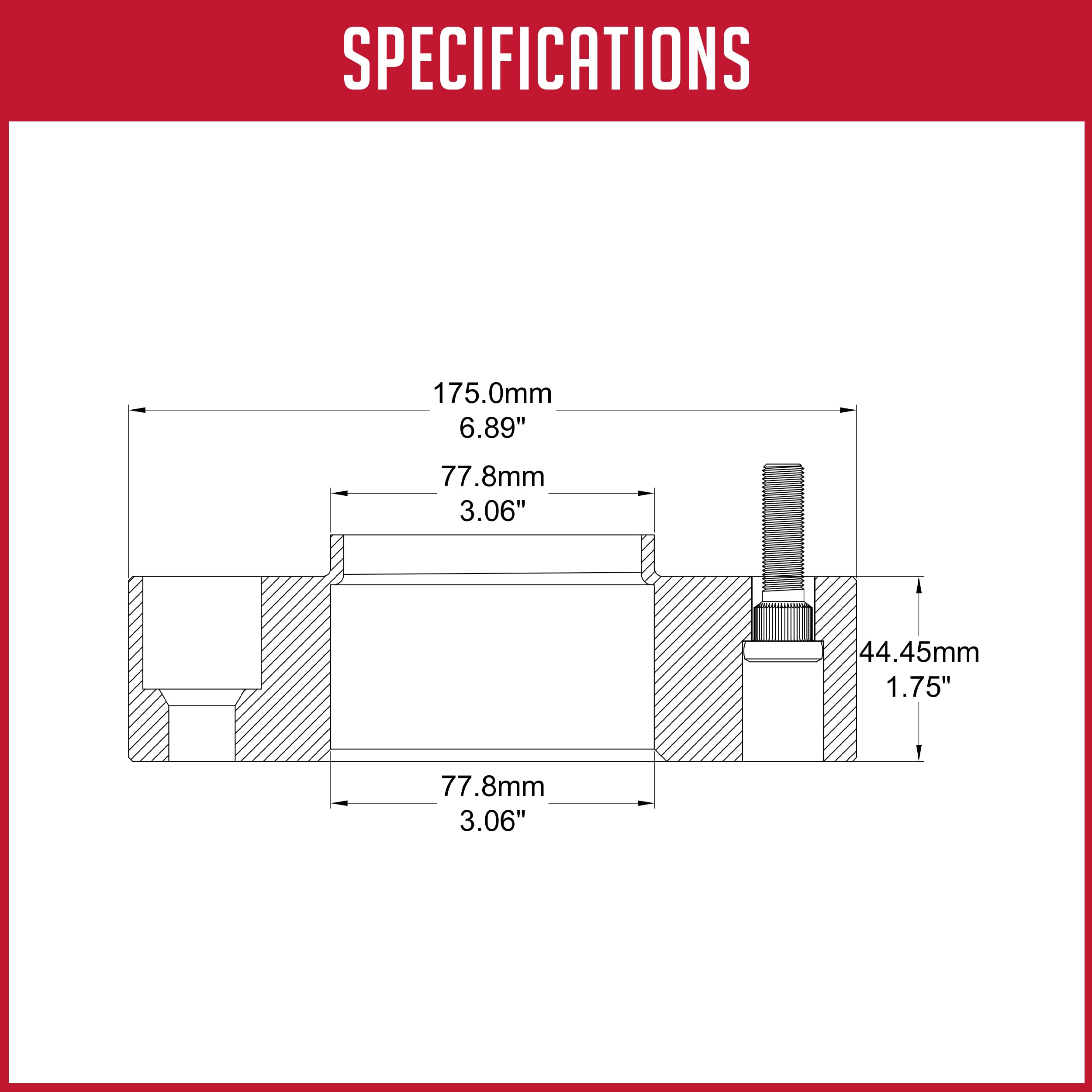 High-Quality 2-Piece Wheel Spacers Adapter Kit - Hub Centric 5x5.5 (5x139.7mm) 1.75