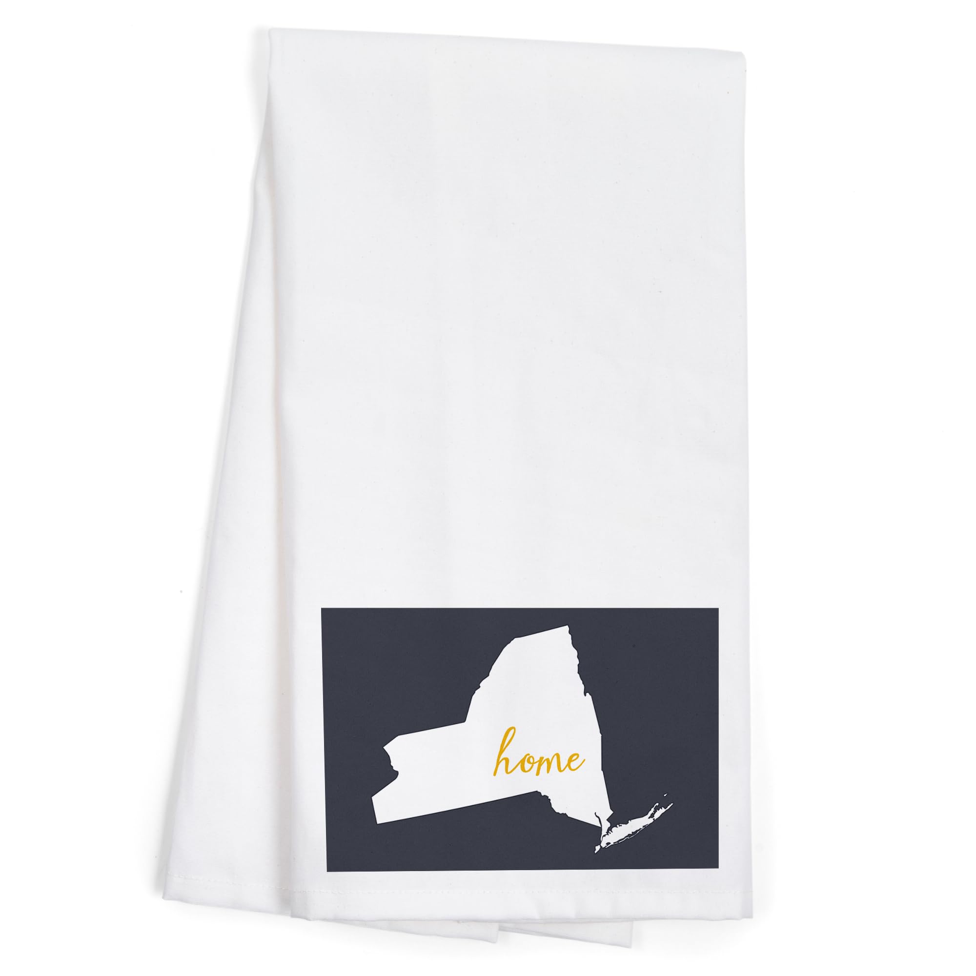Lantern Press New York State Home Design 100% Cotton Tea Towel - Decorative Kitchen Hand Towel for Cooking, Baking & Home Decor | Dish Drying, Gift Idea, Farmhouse Style