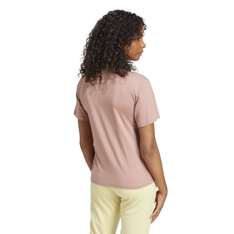 Adidas Women's Essential Small Logo Cotton T-Shirt - Comfortable Casual Wear for Everyday Outfits & Gym