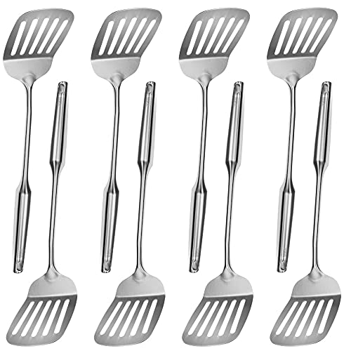YBM HOME 15-inch Stainless Steel Turner - Seamless One-Piece Slotted Spatula for Flipping Pancakes, Burgers & Eggs - Professional Kitchen Cooking Utensil