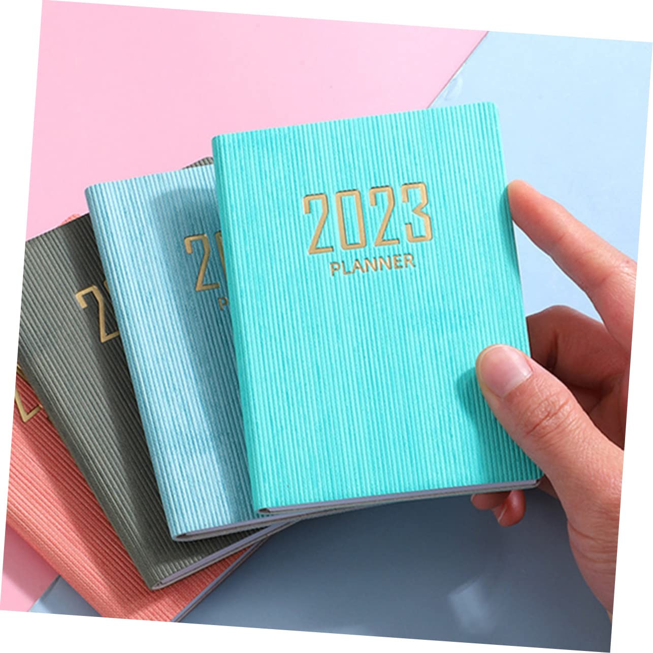 COHEALI 5-Pack A5 Notebook Set - Daily Planner, Office Agenda Book with Couple Figurine, Portable Paper Journal for Work, School & Personal Organization | Perfect Gift for Students & Professionals