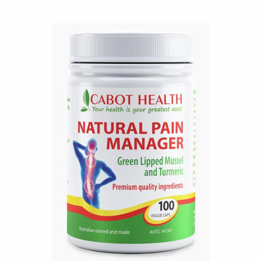 Cabot Health Natural Pain Relief Supplement - Herbal Joint & Muscle Pain Support for Adults - Ideal for Arthritis, Back Pain & Post-Workout Recovery