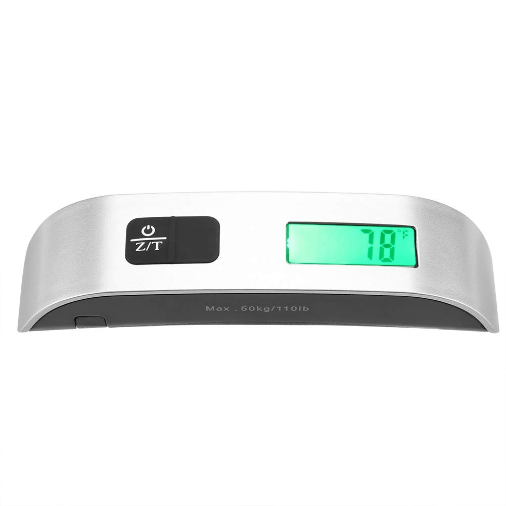 Portable Digital Hanging Scale 110lb/50kg with LCD Display - Compact Hook Scale for Travel, Fishing, Camping & Home Use | Weigh Luggage, Fish, Groceries, Farm Produce & Packages | Ideal for Outdoor Adventures, Shipping & Kitchen Measurements