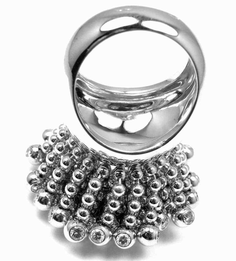 Authentic Cartier Perruque Paris Nouvelle Vague 18k Gold Diamond Ring - Luxury Jewelry for Women, Perfect for Weddings, Anniversaries & Special Occasions