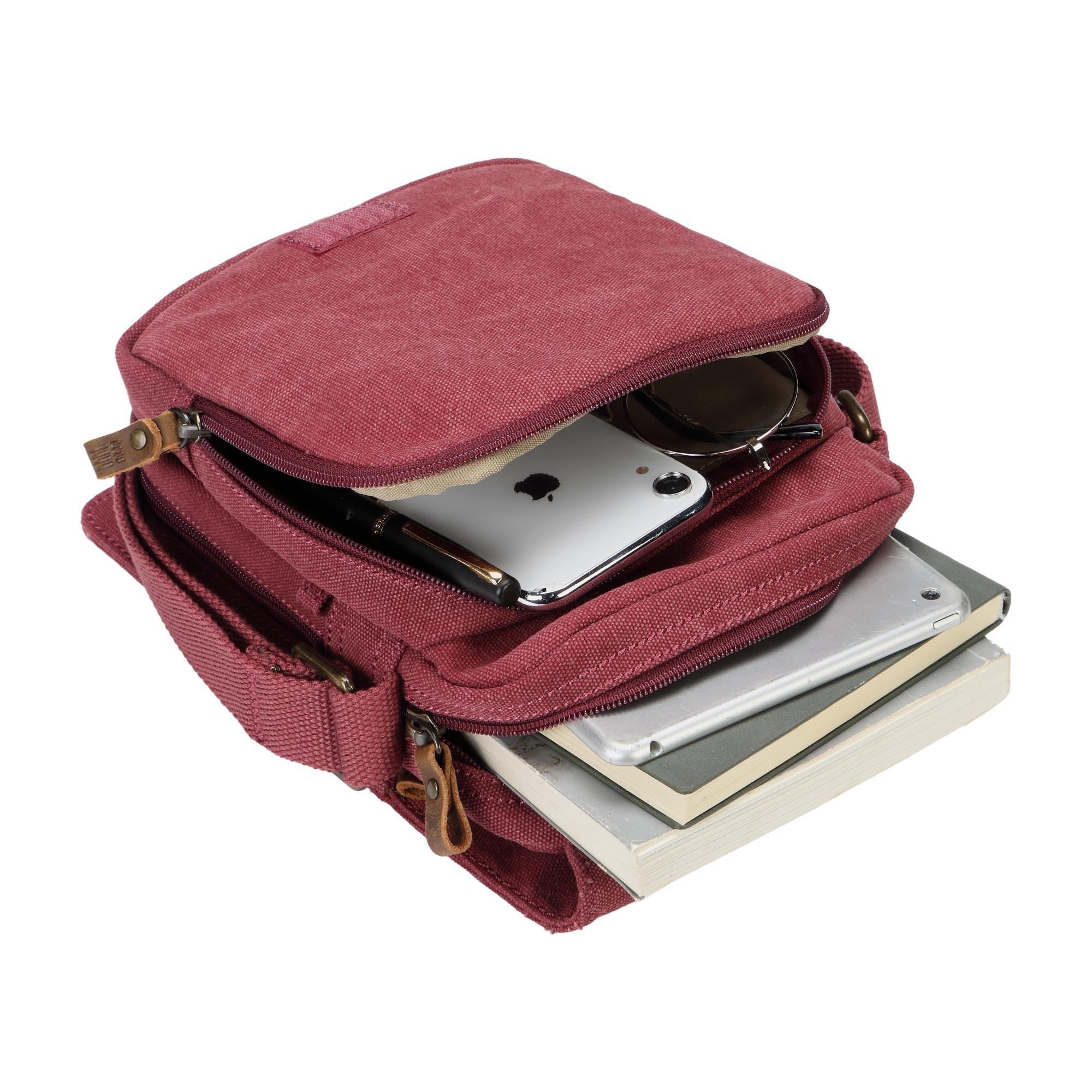 Troop London Classic Canvas Crossbody Bag for Men & Women - Stylish & Durable Messenger Bag for Travel, Work & Everyday Use