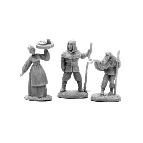 25mm Dark Heaven Bones Townsfolk I Miniature - Heroic Scale Figure for RPG, D&D, and Tabletop Gaming - Perfect for Fantasy Adventures and Collectors