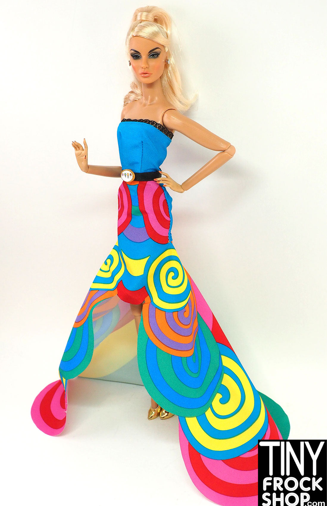 12-Pack Fashion Doll Candy Bar Print Dresses - Cute Outfits for Barbie & 18