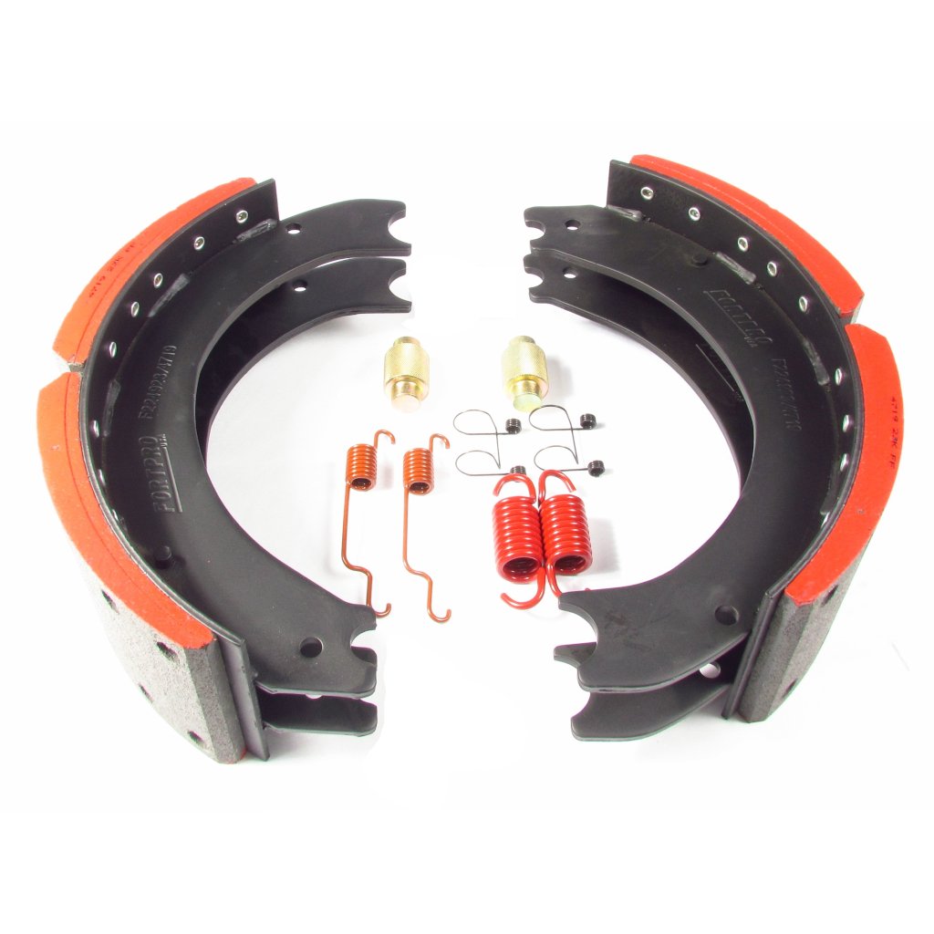 Fortpro 4719EII Front Brake Shoe Kit - 23K GAWR, 16.5