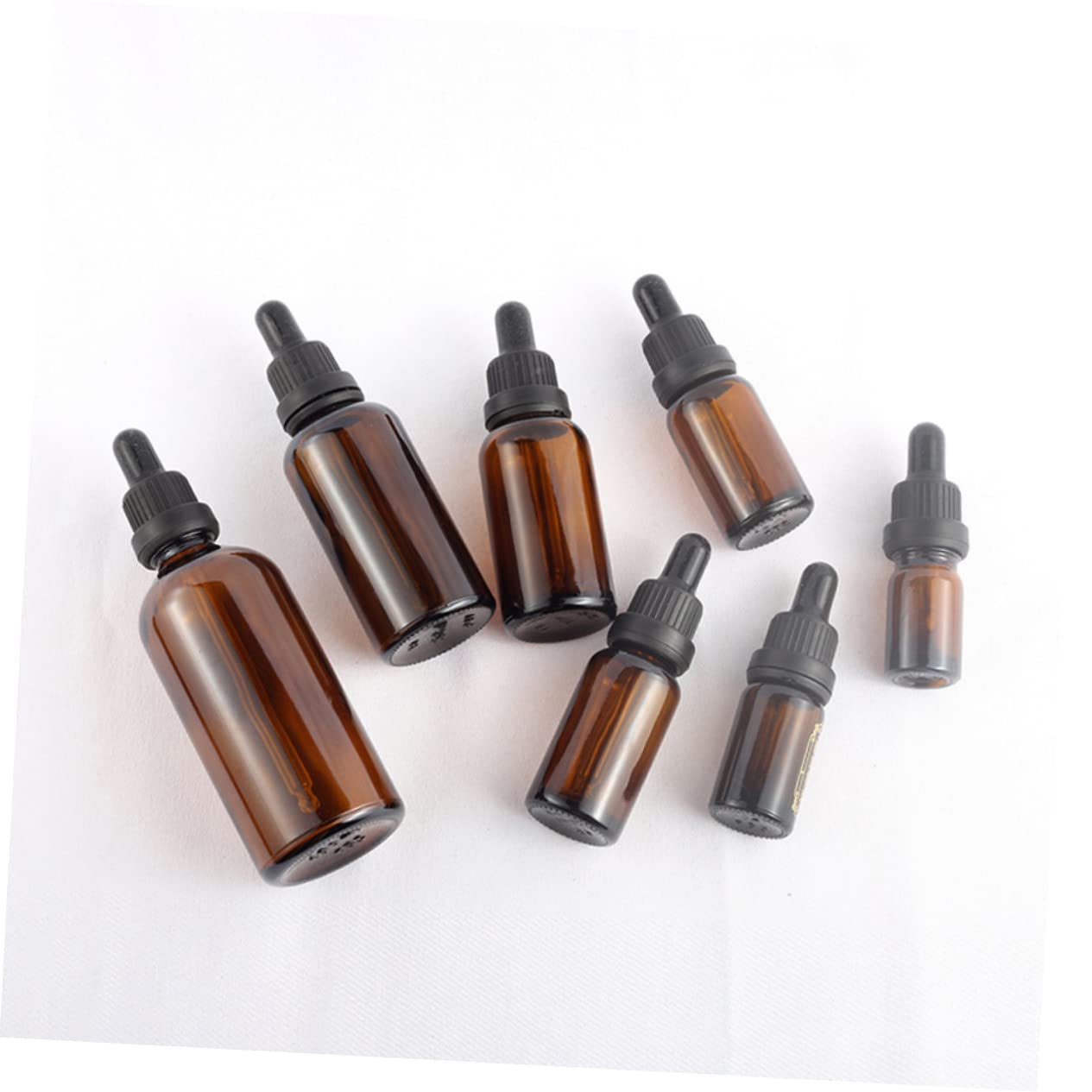 FRCOLOR 8 Pack Travel-Sized Refillable Glass Dropper Bottles - Essential Oil Containers, Mini Spray Bottles for DIY Skincare, Aromatherapy & Travel Use - Perfect for Liquids, Serums & Perfumes