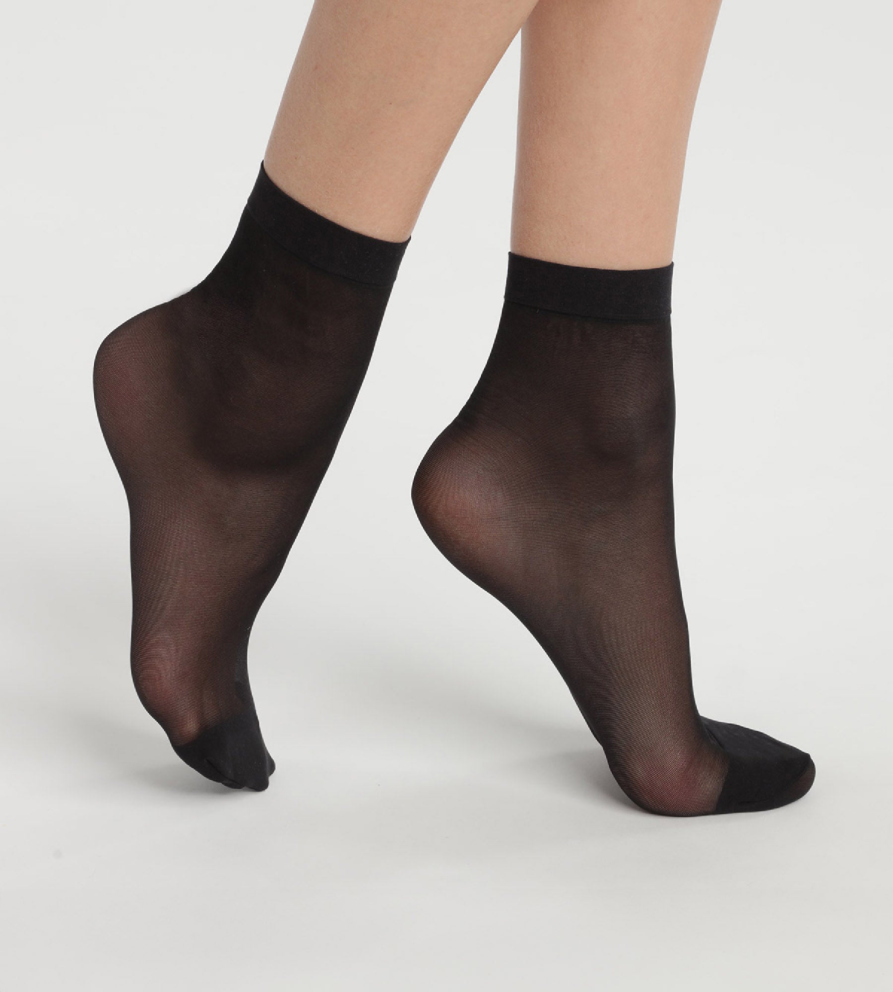 2 Pairs of Reinforced Mesh Socks - Ultra Durable Black Athletic Socks for Running, Hiking & Workout - Breathable & Comfortable Sports Socks for Men & Women