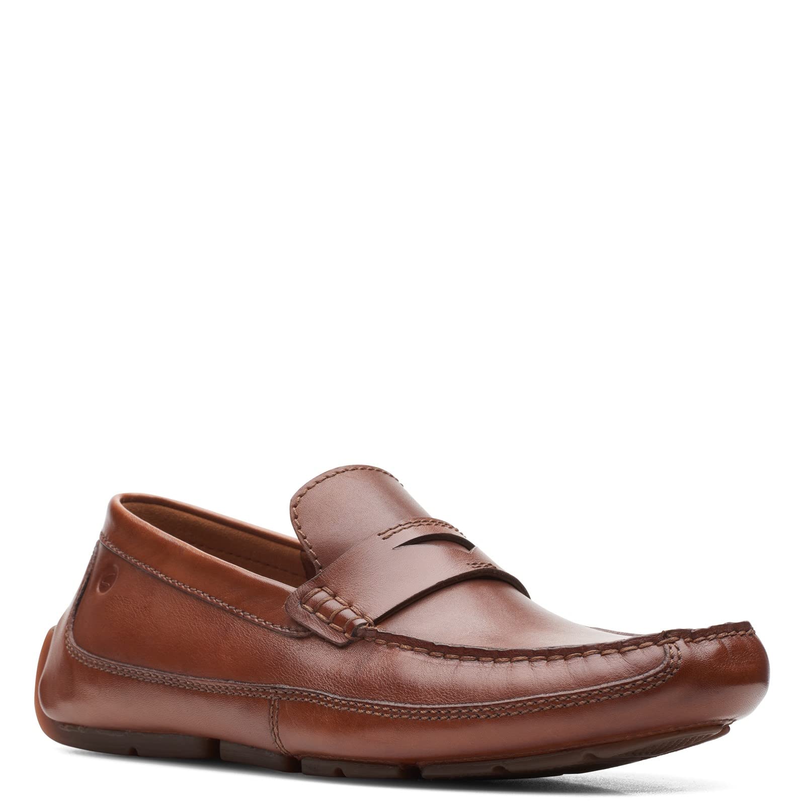 Clarks Men's Markman Way Loafer - Comfortable Leather Slip-On Shoes for Business Casual & Office Wear