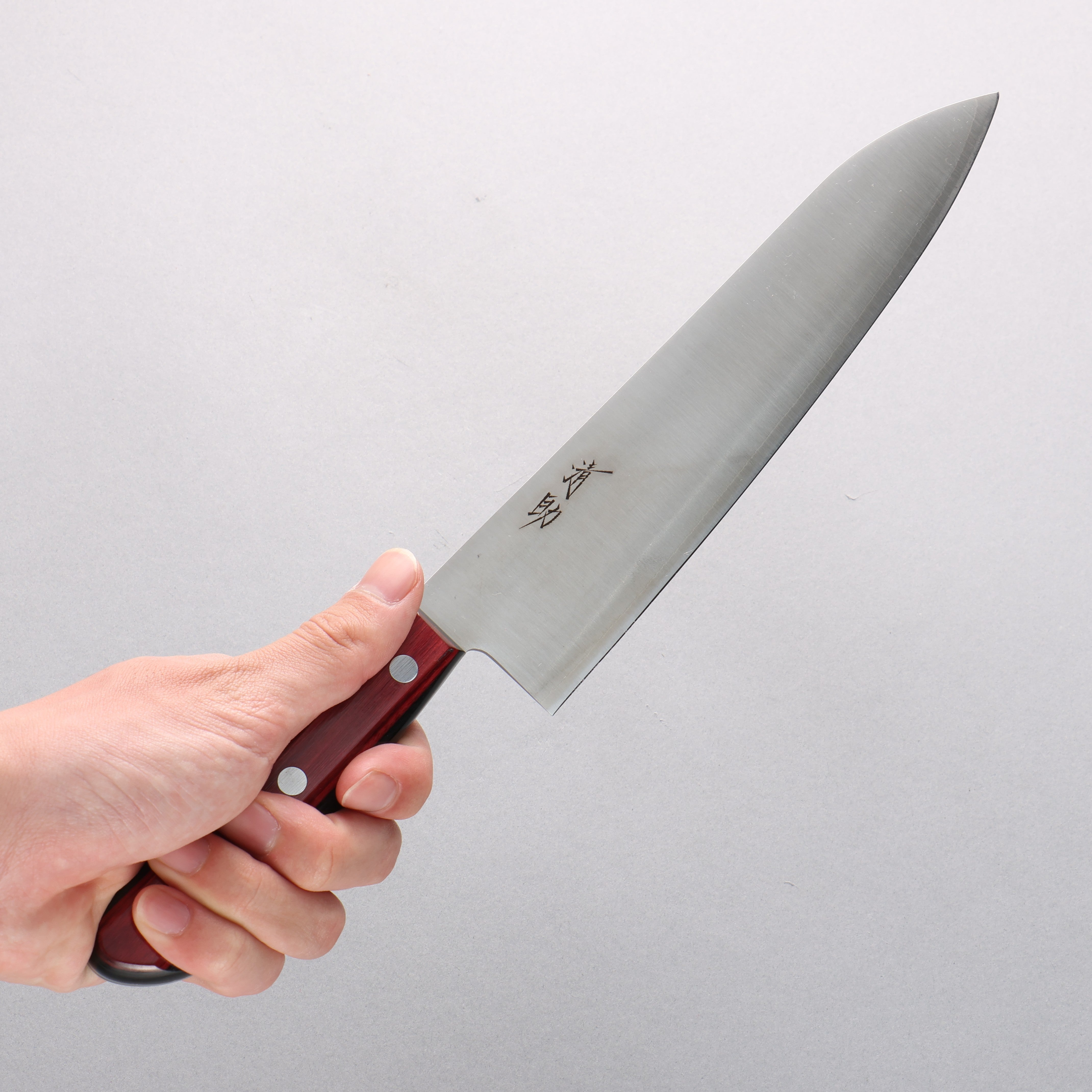 Premium Seisuke SLD Migaki Polish Finish Gyuto Chef Knife 210mm - Japanese High Carbon Steel Blade with Red Pakka Wood Handle - Perfect for Sushi, Meat Cutting & Professional Kitchen Use