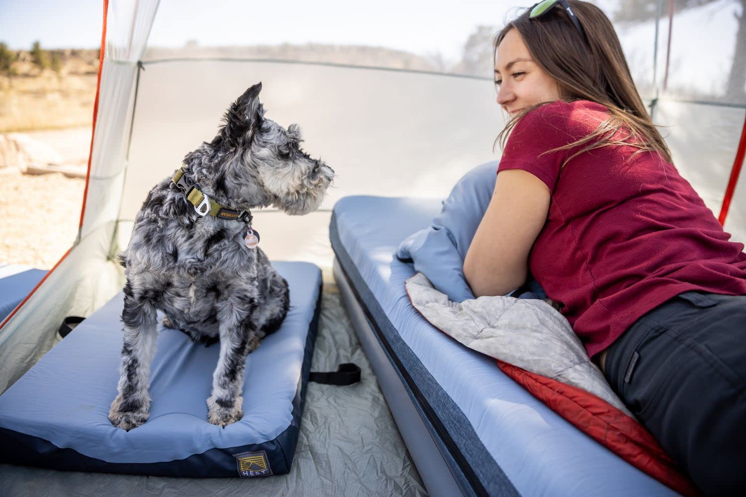 HEST Medium Dog Bed - Waterproof & Dirt Resistant Portable Outdoor Dog Mattress 36