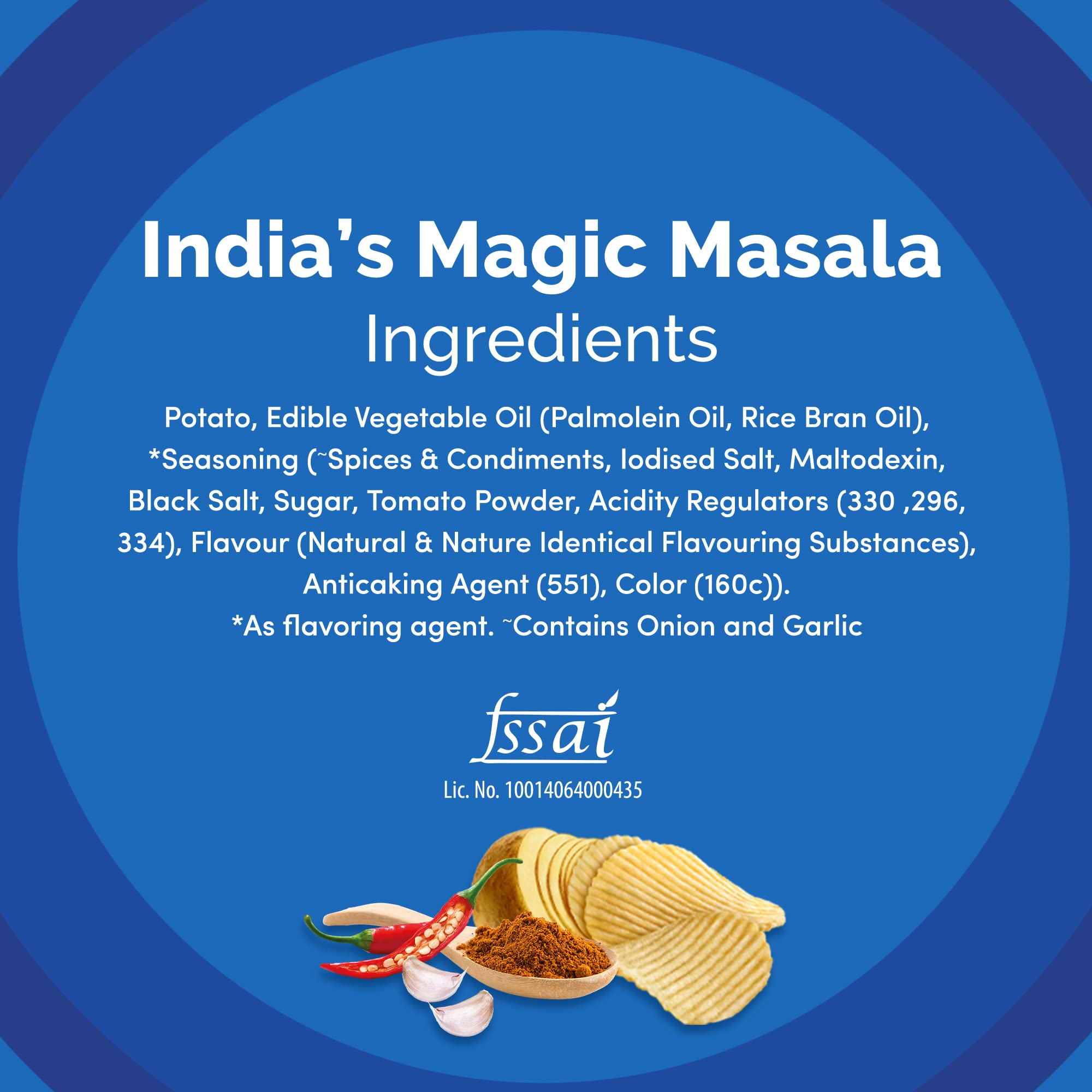 Lay's Masala Magic Potato Chips - Crunchy Snack Pack (143g/157g/190g) | Authentic Indian Flavor | Perfect for Parties, Movie Nights & Office Snacks
