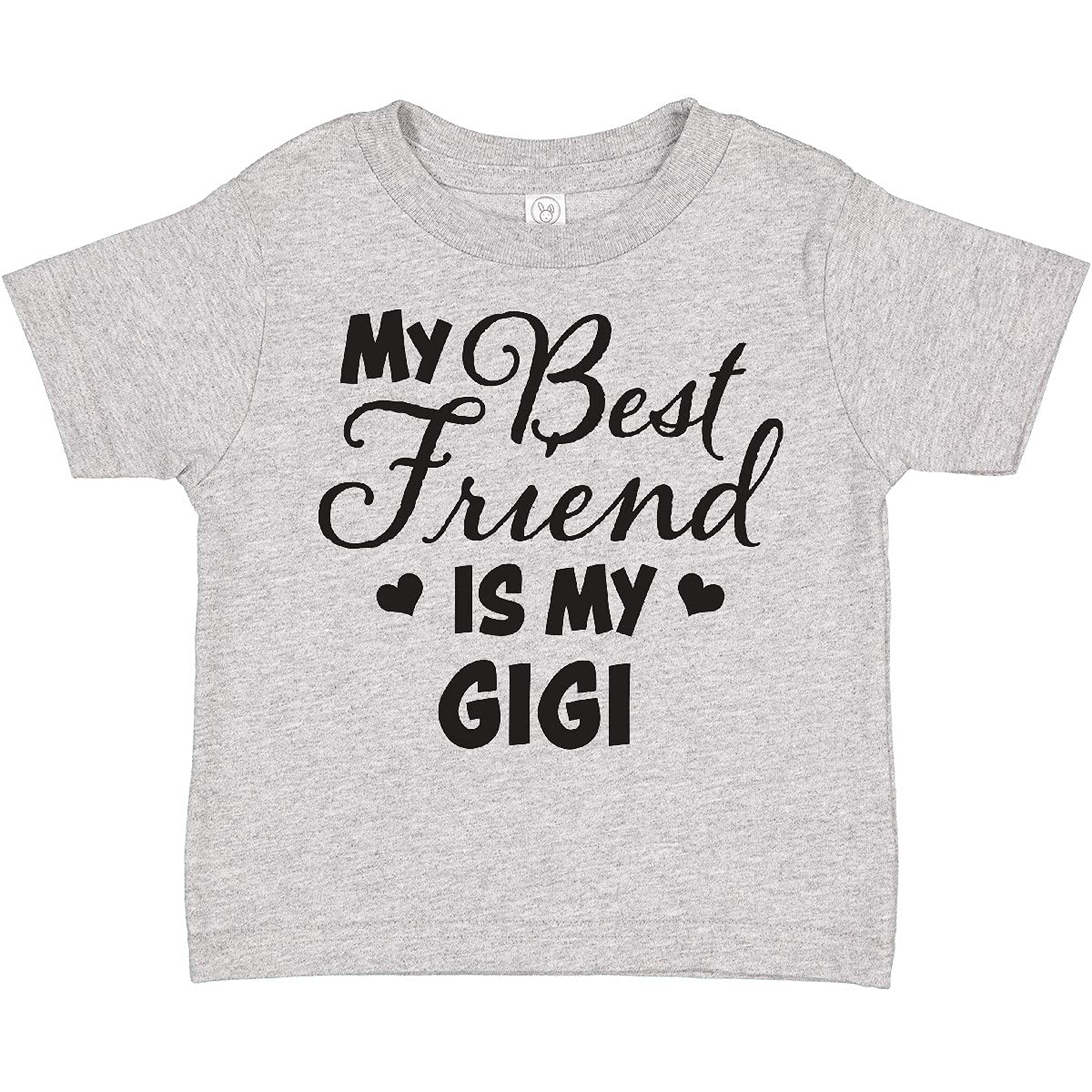 My Best Friend is My Gigi with Hearts Toddler T-Shirt - Perfect for Playdates and Family Gatherings
