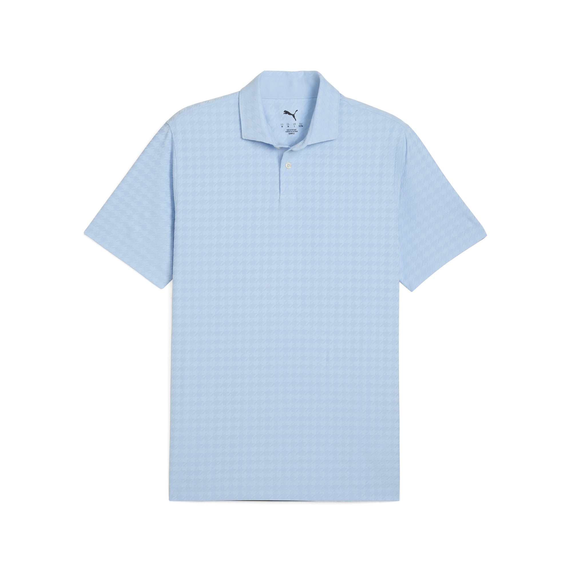 MATTR Houndstooth Golf Polo Shirt for Men - Breathable & Moisture-Wicking Performance Golf Shirt - Stylish & Comfortable for Golf, Work & Casual Wear