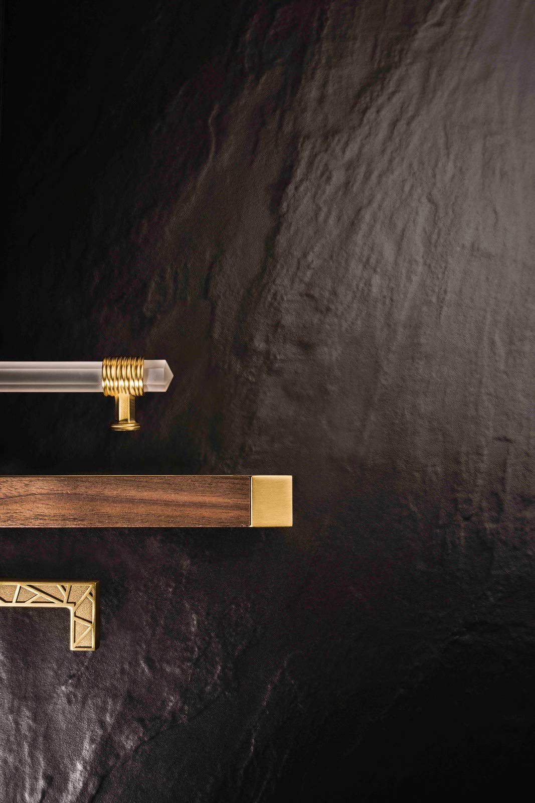 Belwith Keller Matte Black & Walnut Fuse Pull (3 Pack) - 6.3