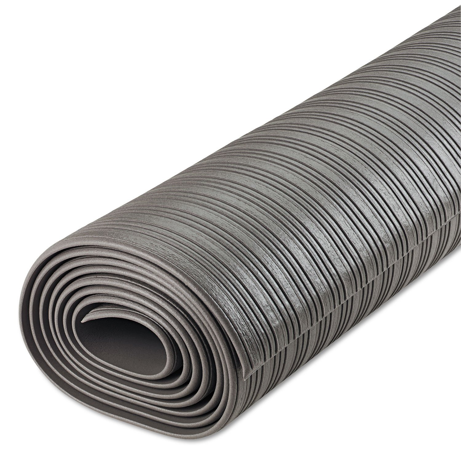 **Crown Ribbed Anti-Fatigue Kitchen Mat CWNFL3610GY - Comfortable Standing Mat for Home, Office & Salon - Non-Slip Floor Mat for Long Hours Standing**