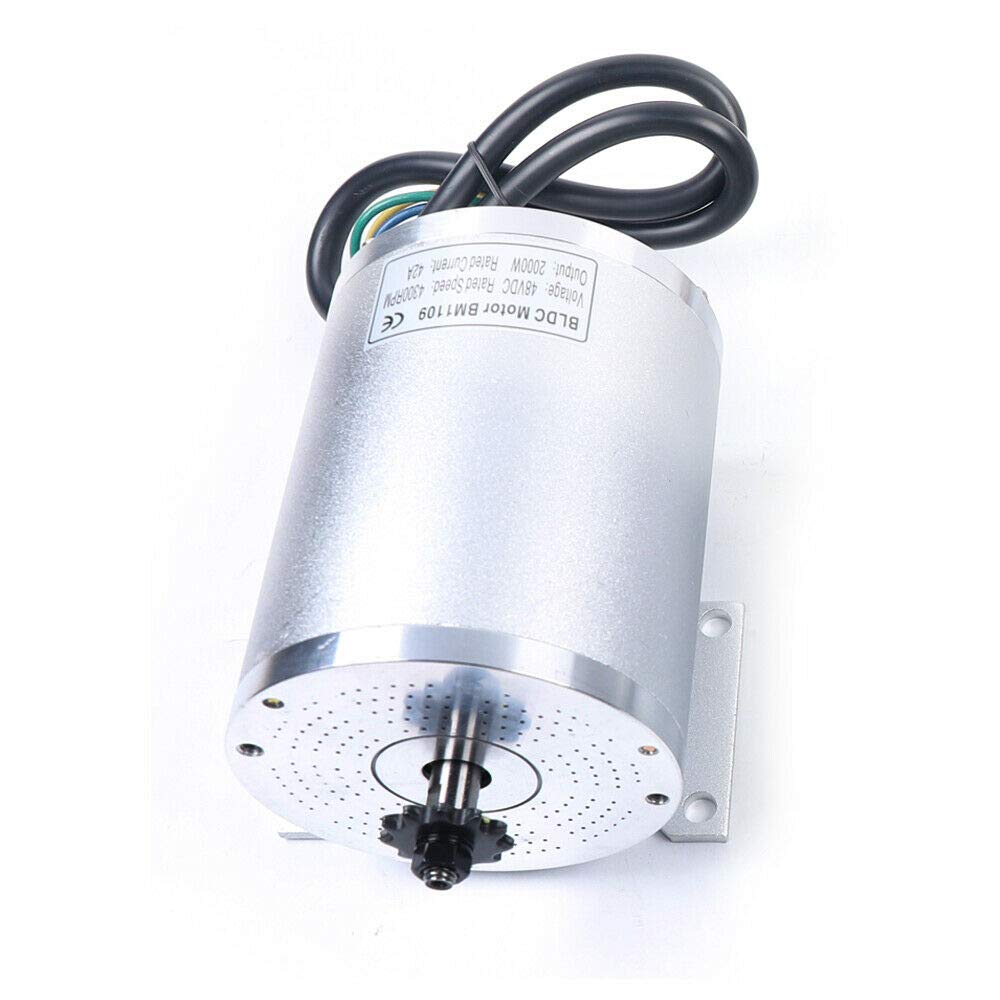 48V 2000W Brushless DC Motor Kit with Speed Controller, LCD Throttle & T8F Crankset - 4300RPM High Power Electric Motor for E-Bike, Scooter, DIY Mini Car Projects - Perfect for Home DIY, Electric Vehicle Upgrades & Hobbyist Robotics