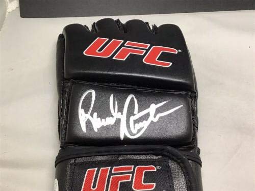 Randy Couture Signed UFC Gloves with JSA COA - Authentic Autographed MMA Collectible for Fans, Display & Memorabilia Collection