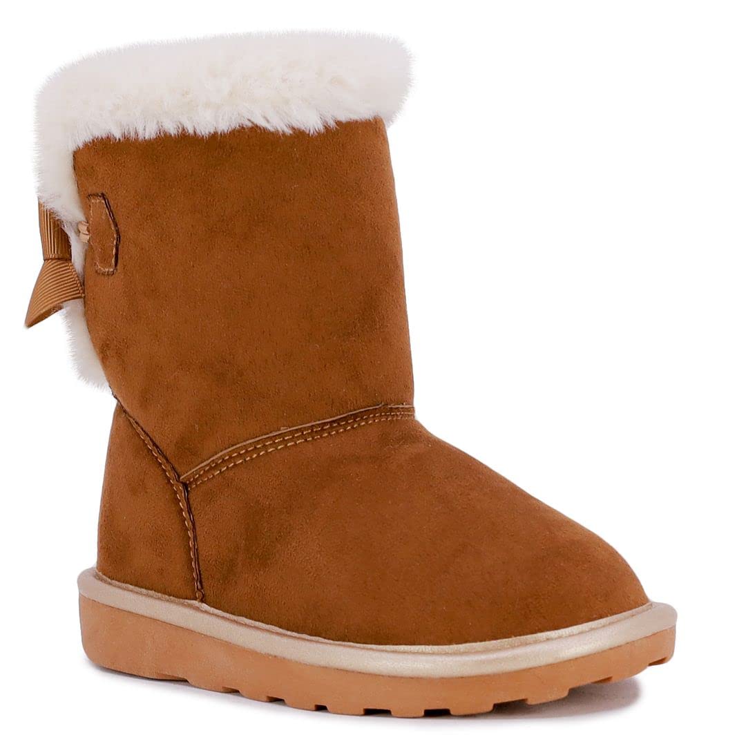 London Fog Girls' Toddler Derby Street Fashion Boots - Fur Lined Winter Boots for Warmth & Style | Perfect for Cold Weather Playdates & Outdoor Adventures
