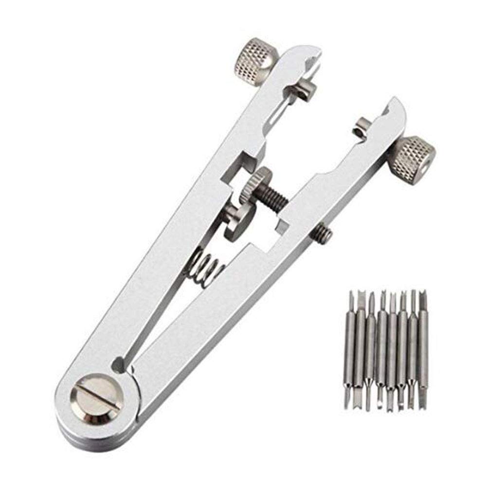Professional Watch Spring Bar Repair Tool Kit - Stainless Steel Watch Band Pin Remover for Strap Replacement (Silver) - Perfect for Watch Repair, DIY Band Changes & Maintenance