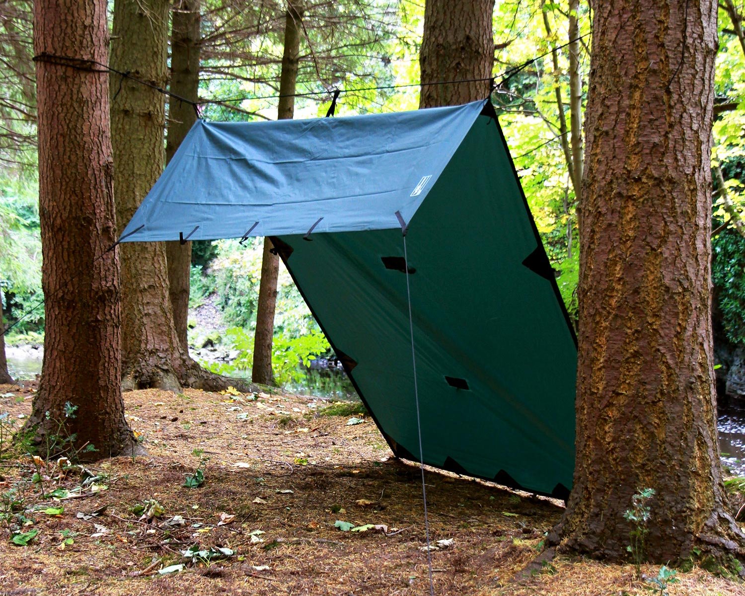 DD Tarp S - 100% Waterproof Lightweight Camping Tarp (9ft x 5ft, Olive Green) - Compact Rain Shelter for Backpacking, Hiking, Bikepacking & Outdoor Adventures - Perfect for Day Trips, Emergency Shelter & Hammock Protection