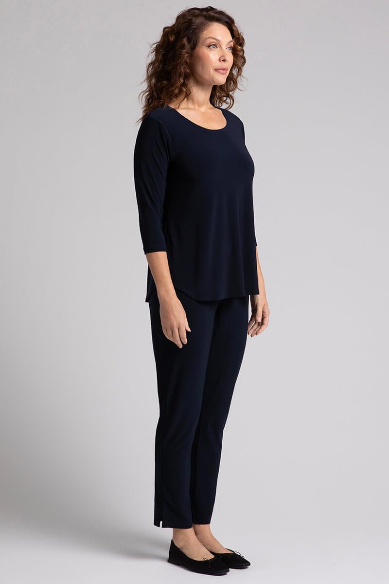Plus Size Women's Classic 3/4 Sleeve T-Shirt - Comfortable Casual Tee for Everyday Wear, Work & Weekend Outfits