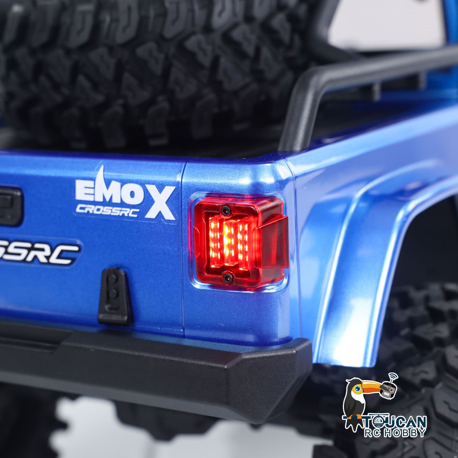 1/8 Scale CROSS RC EMOX 4WD Off-Road RC Crawler Truck with Light & Sound, 2-Speed Transmission - Ready-to-Run Hobby Grade Remote Control Car for Rock Crawling, Trail Adventures & Backyard Driving