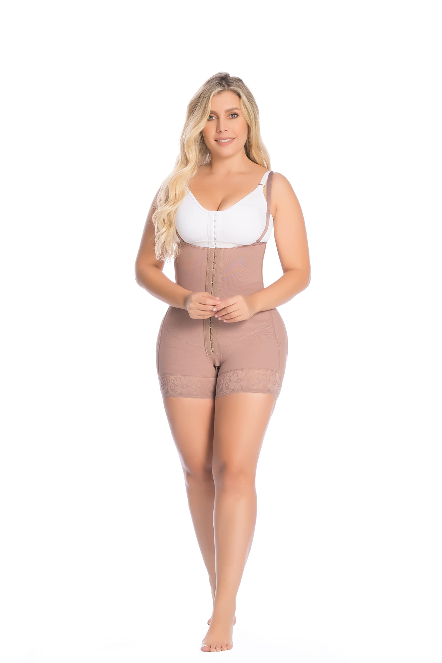 DELIÉ by Fajas DPrada Colombian Post-Surgery Compression Girdle - Strapless Waist Trainer for Tummy Control & Body Shaping | Perfect for Postpartum Recovery, Liposuction, Tummy Tuck & Everyday Slimming