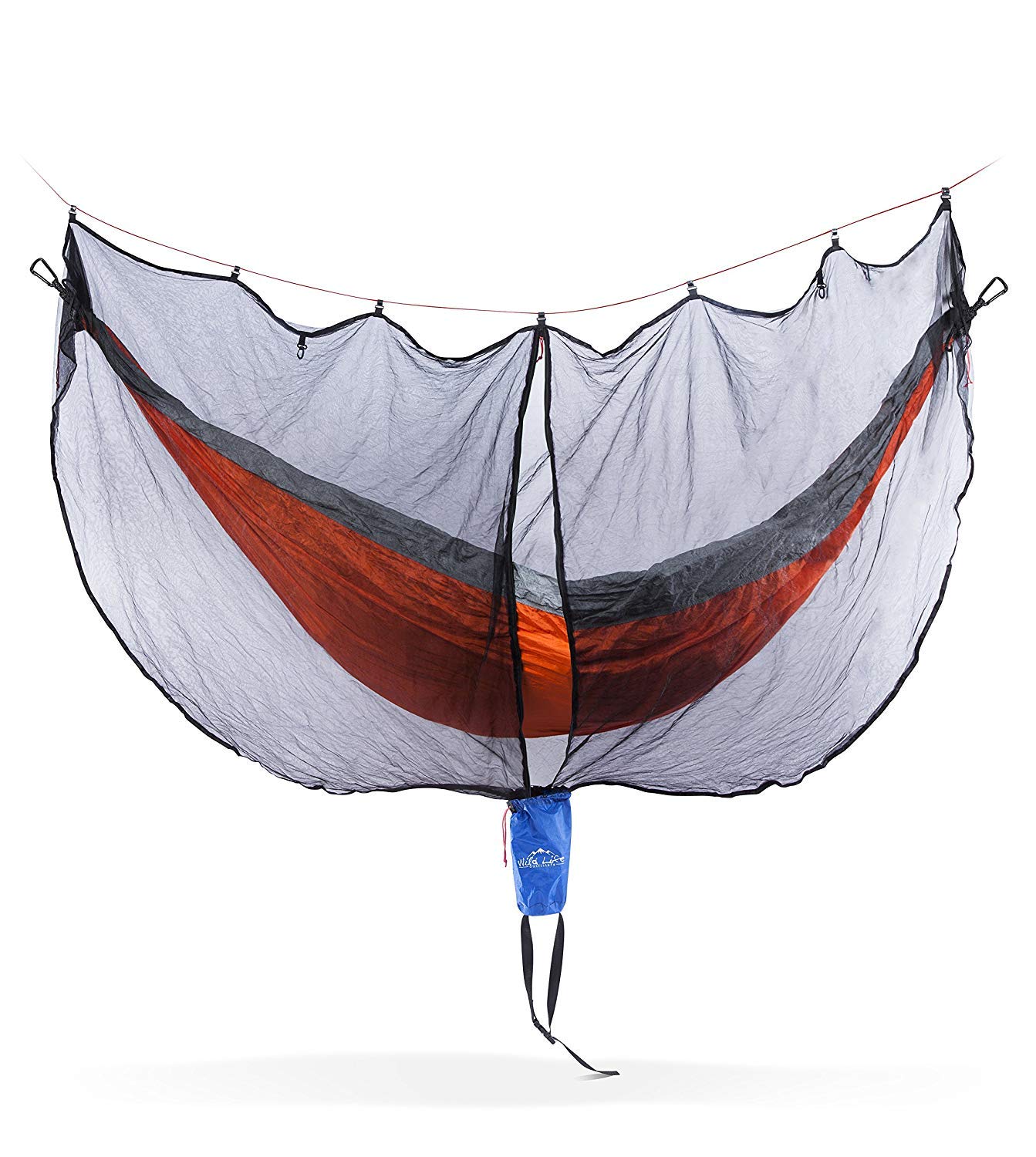 Hammock Bug & Mosquito Net Cover - Premium Fortress Mesh for Camping & Travel - Repels Mosquitoes, No-See-Ums & Insects - Fits Single/Double Hammocks (11' x 6