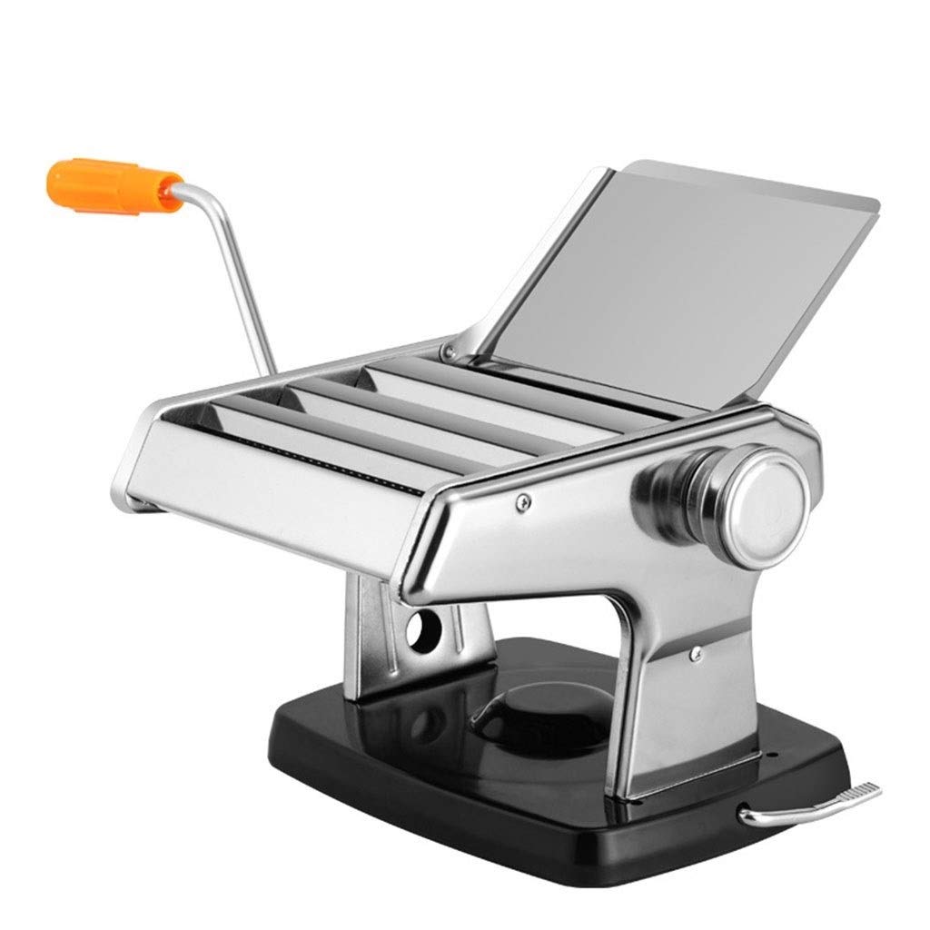 Stainless Steel Manual Pasta Maker Machine - Adjustable Thickness Noodle Maker with Hand Crank for Homemade Spaghetti, Fettuccine, Lasagna & Dumpling Skins | Perfect for Italian Cooking, Asian Cuisine & Family Kitchen DIY