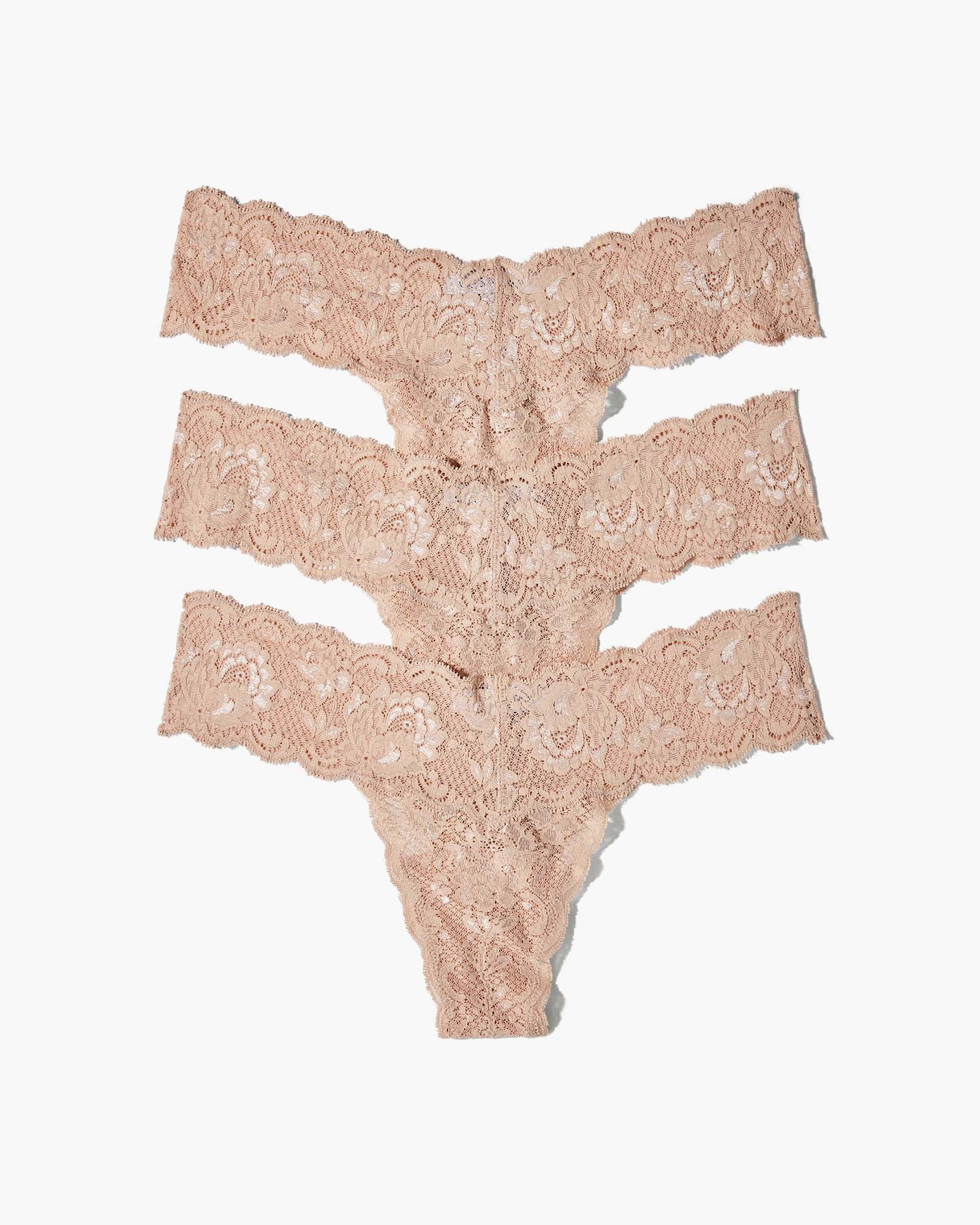 3-Pack Seamless Lace Thong Underwear for Women - Comfortable & Sexy Panties for Everyday Wear, Date Night & Special Occasions